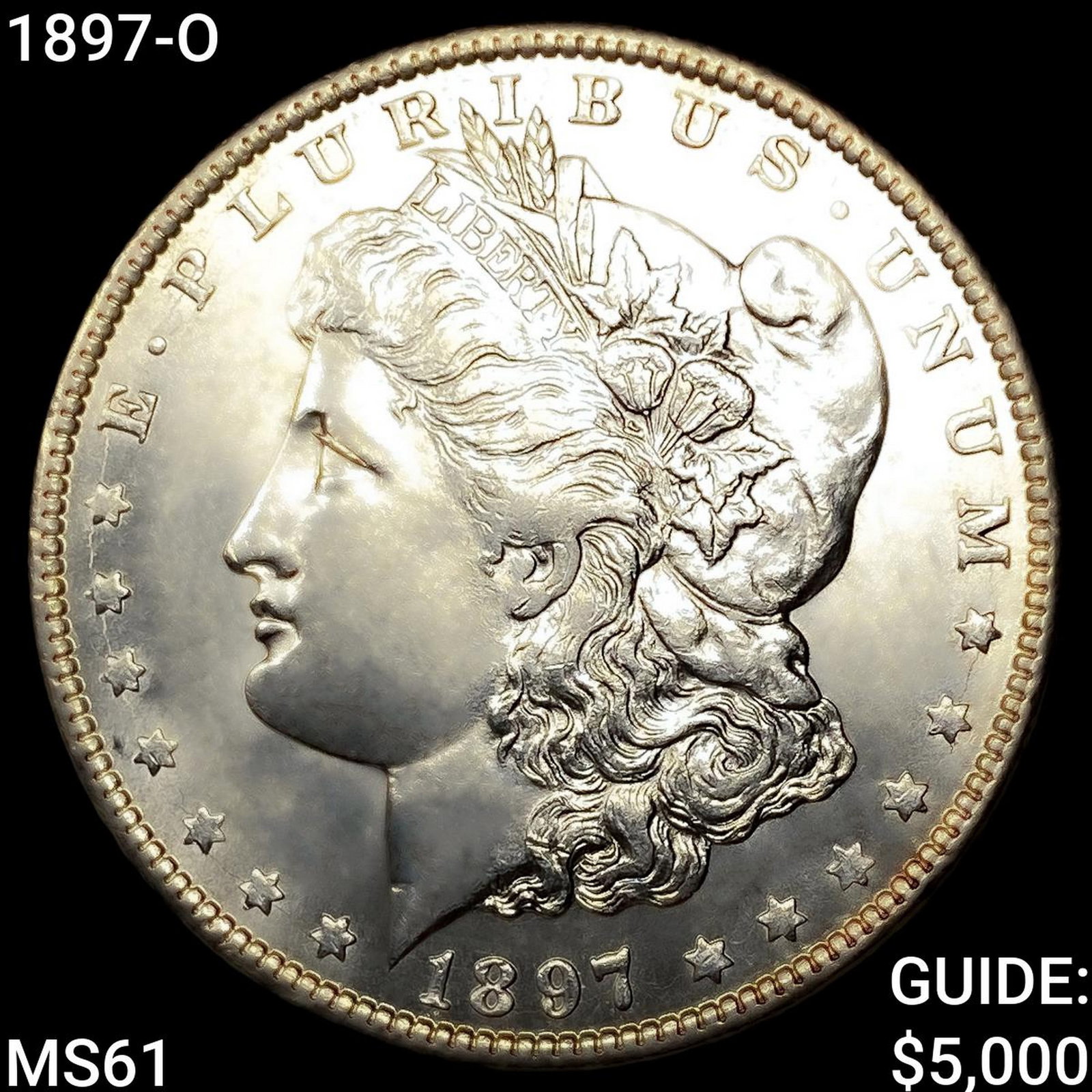 1897-O Morgan Silver Dollar UNCIRCULATED: 1897-O Morgan Silver Dollar UNCIRCULATED