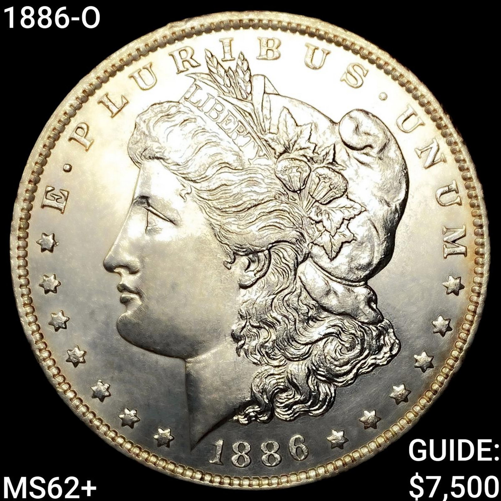 1886-O Morgan Silver Dollar UNCIRCULATED +: 1886-O Morgan Silver Dollar UNCIRCULATED +