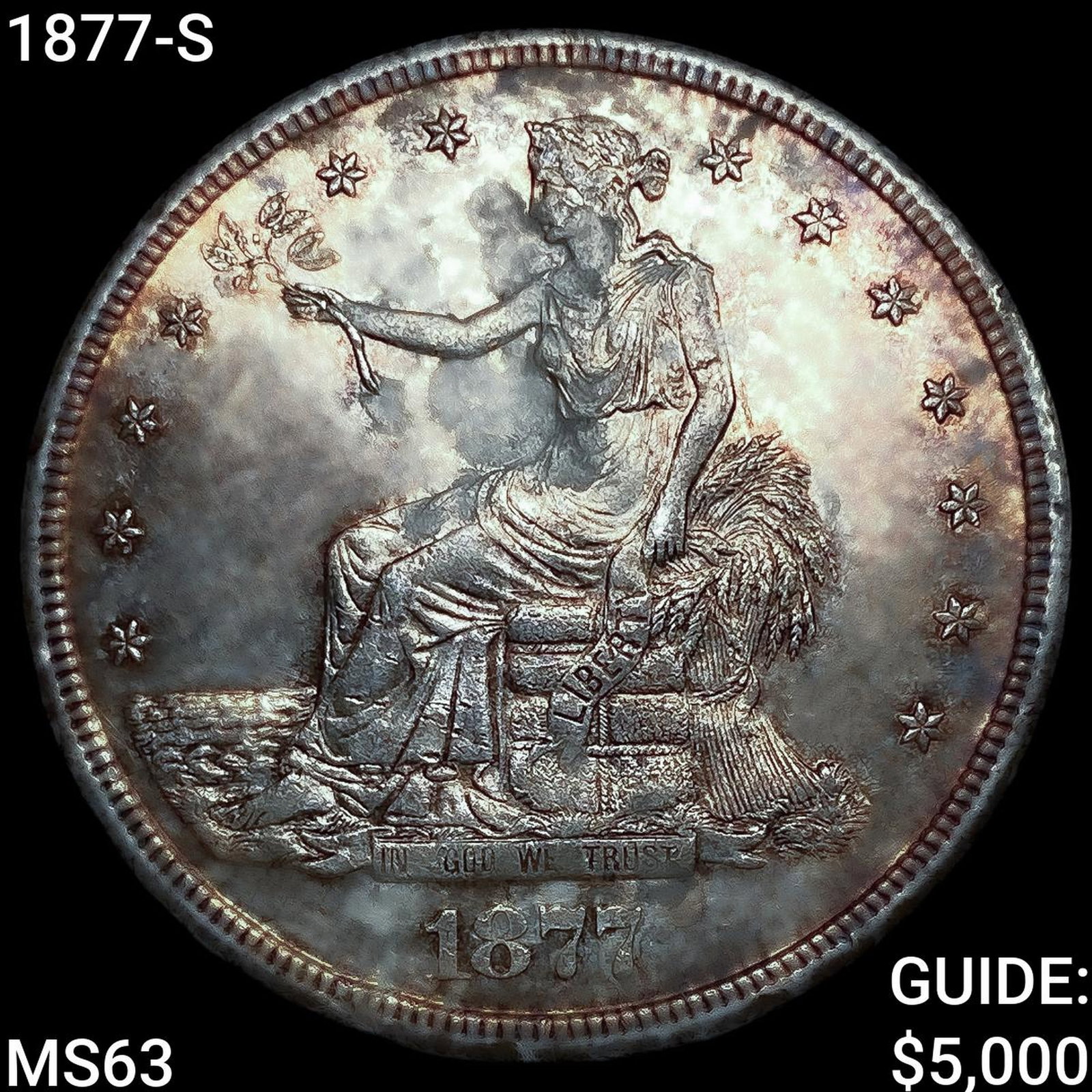1877-S Silver Trade Dollar CHOICE BU: 1877-S Silver Trade Dollar CHOICE BU
