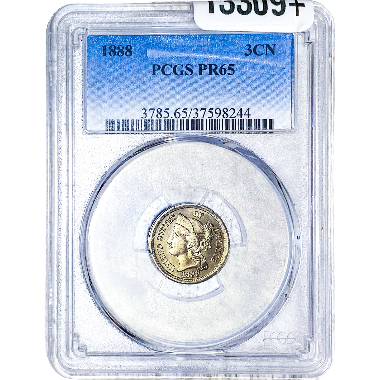 1888 Nickel Three Cent PCGS PR65: 1888 Nickel Three Cent PCGS PR65