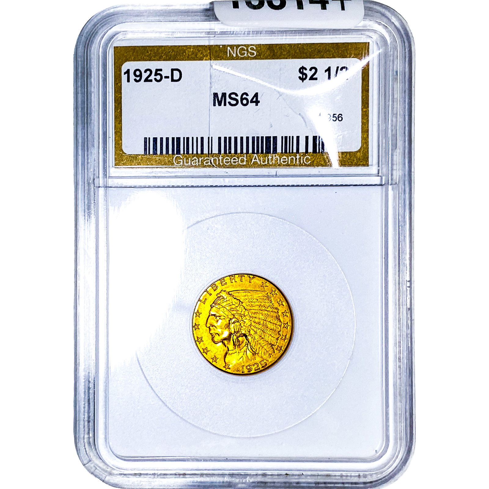 1925-D $2.50 Gold Quarter Eagle NGS MS64: 1925-D $2.50 Gold Quarter Eagle NGS MS64