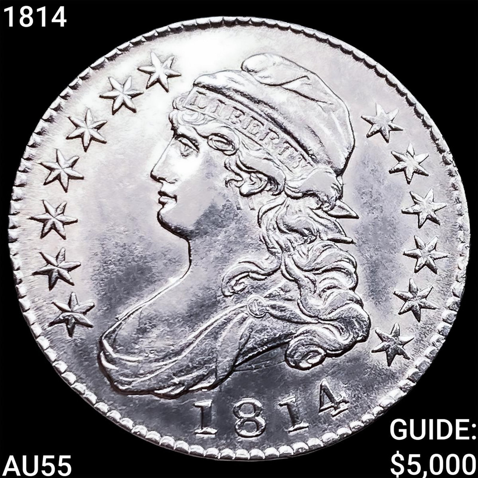 1814 Capped Bust Half Dollar HIGH GRADE: 1814 Capped Bust Half Dollar HIGH GRADE