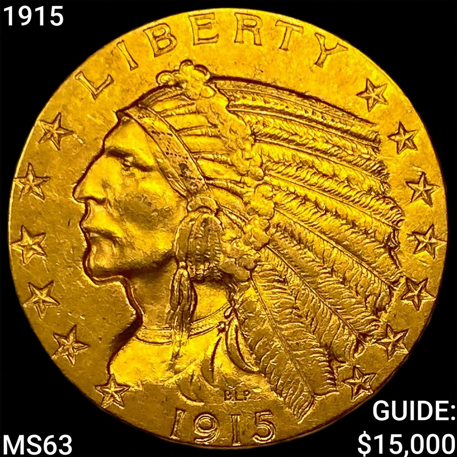 1915 $5 Gold Half Eagle CHOICE BU: 1915 $5 Gold Half Eagle CHOICE BU