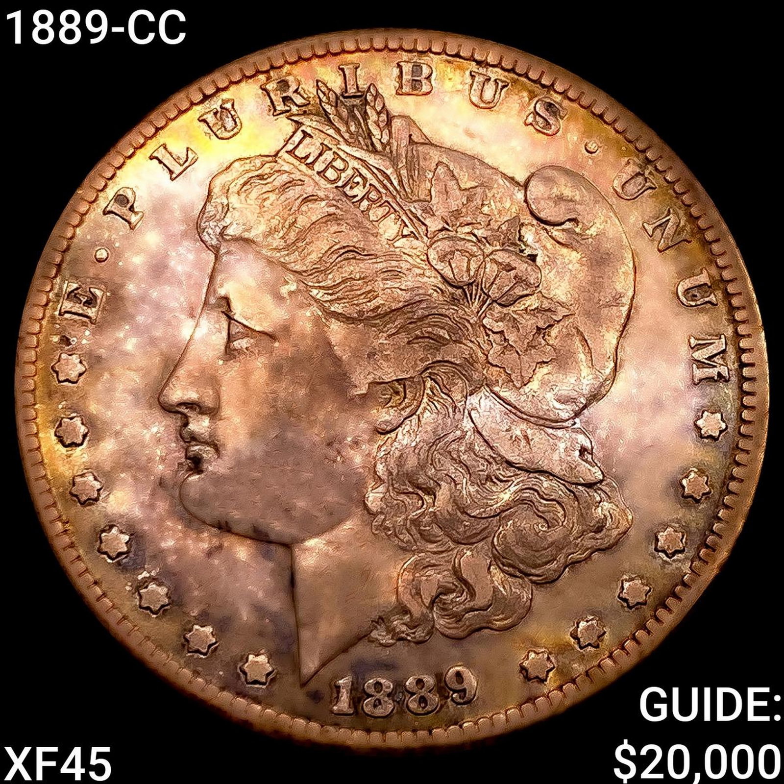 1889-CC Morgan Silver Dollar NEARLY UNCIRCULATED: 1889-CC Morgan Silver Dollar NEARLY UNCIRCULATED