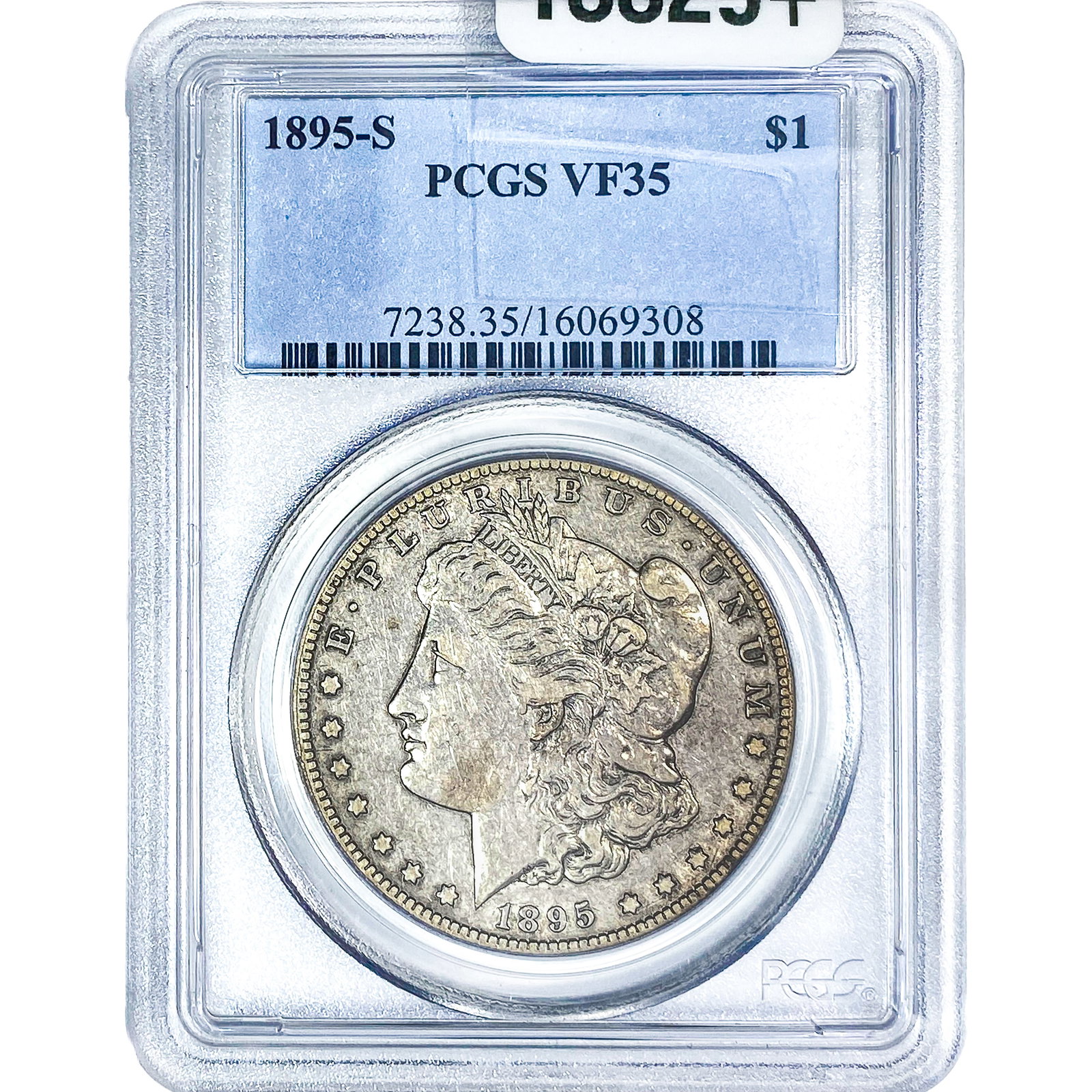 1895-S Morgan Silver Dollar PCGS CF35: 1895-S Morgan Silver Dollar PCGS CF35