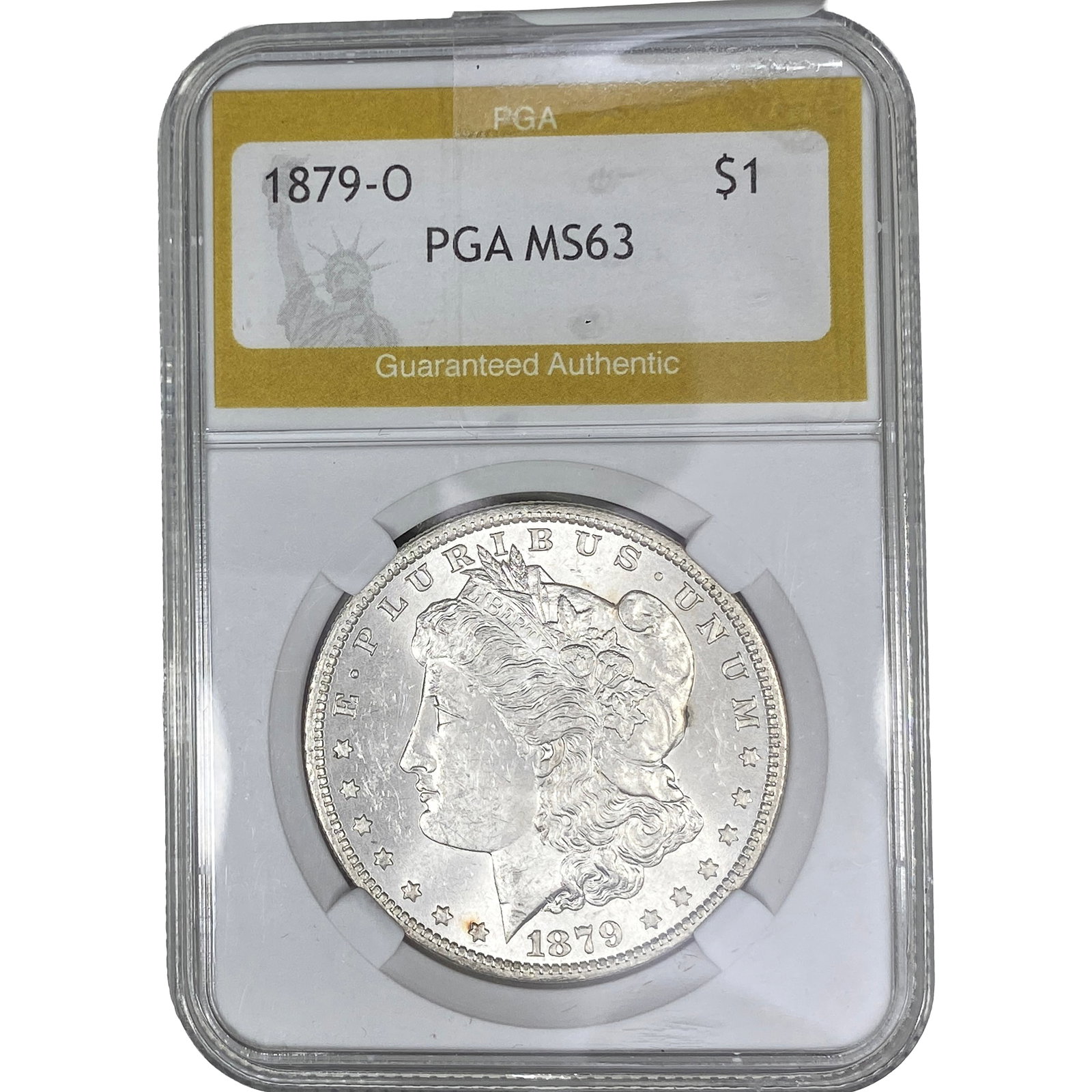 1879-O Morgan Silver Dollar PGA MS63: 1879-O Morgan Silver Dollar PGA MS63