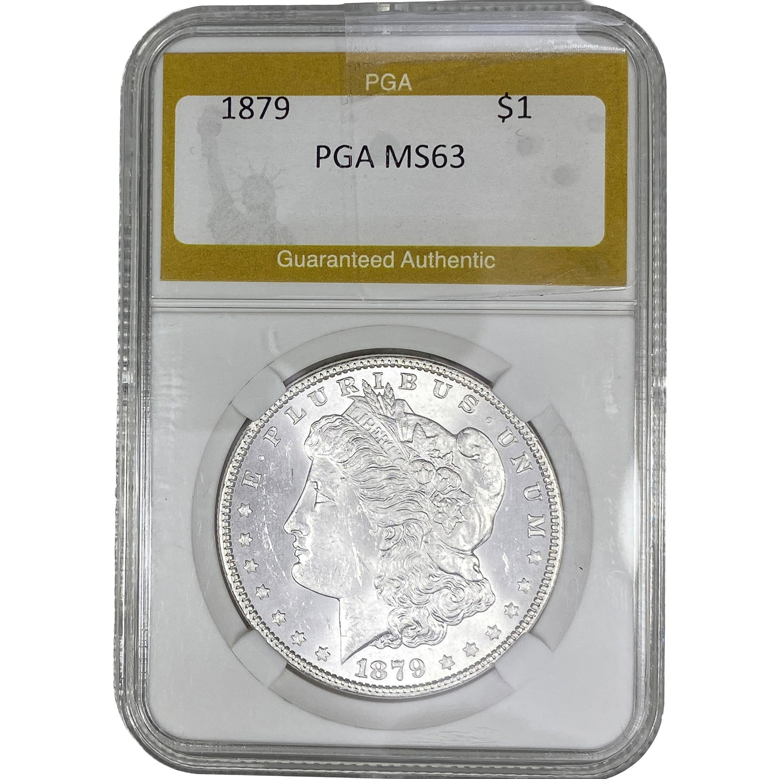 1879 Morgan Silver Dollar PGA MS63: 1879 Morgan Silver Dollar PGA MS63
