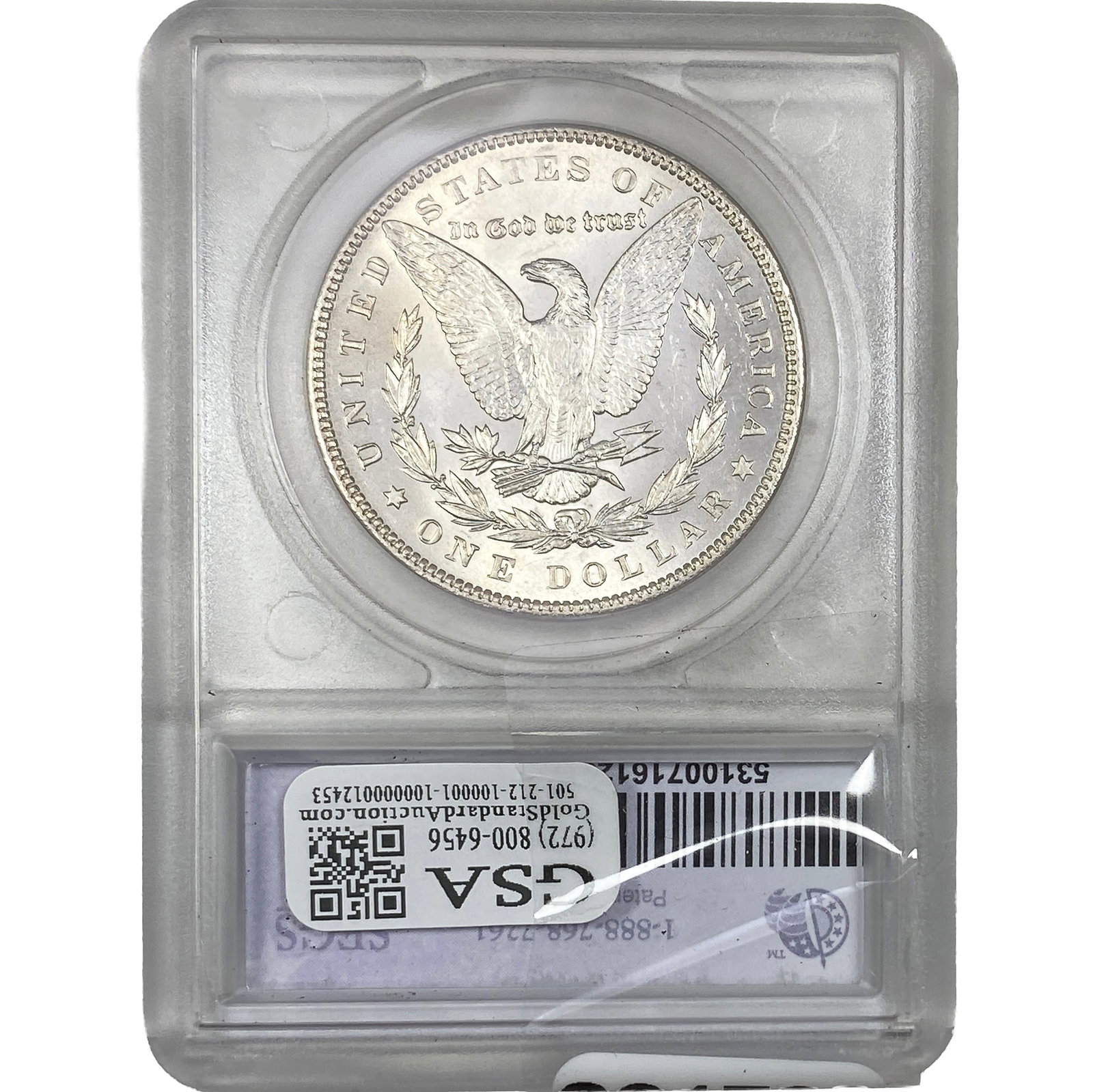1890 Morgan Silver Dollar SEGS MS65+ - 2