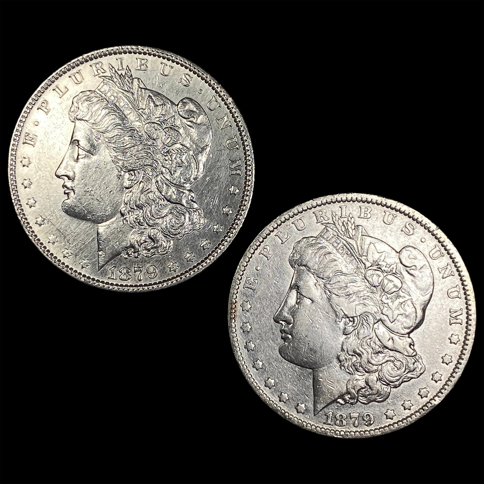 [2] 1879 & 1879-O Morgan Silver Dollar (1 of 2)