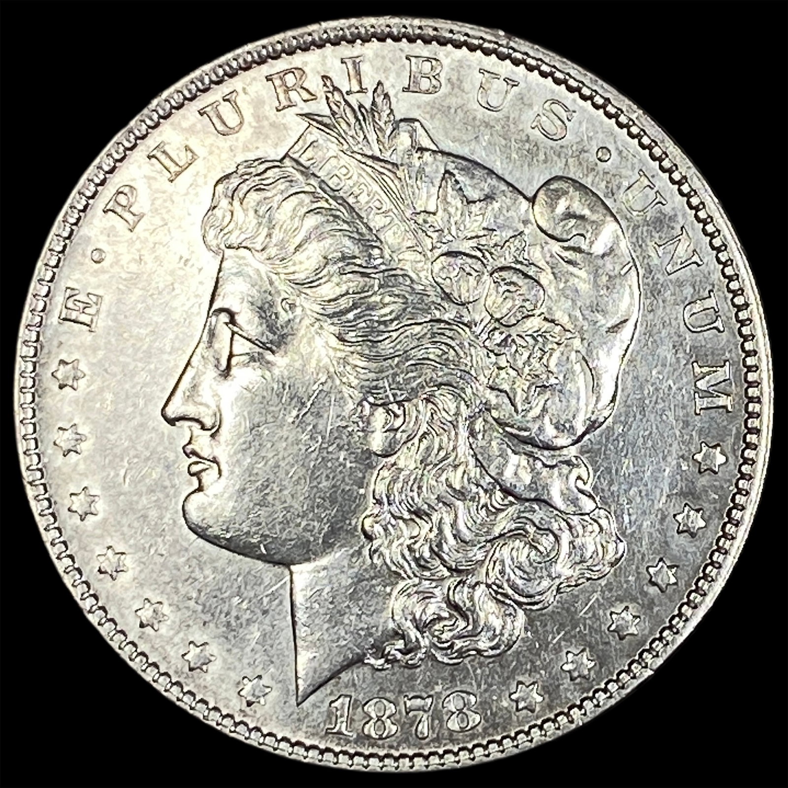1878 7/8TF Morgan Silver Dollar: 1878 7/8TF Morgan Silver Dollar