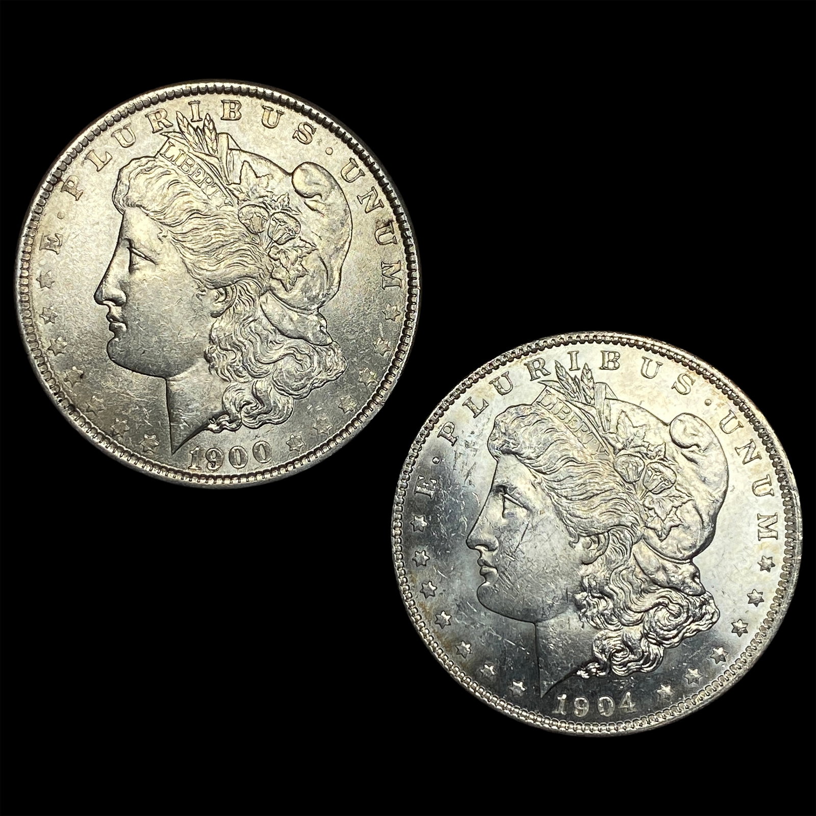 [2] 1900 & 1904-O Morgan Silver Dollar: [2] 1900 & 1904-O Morgan Silver Dollar