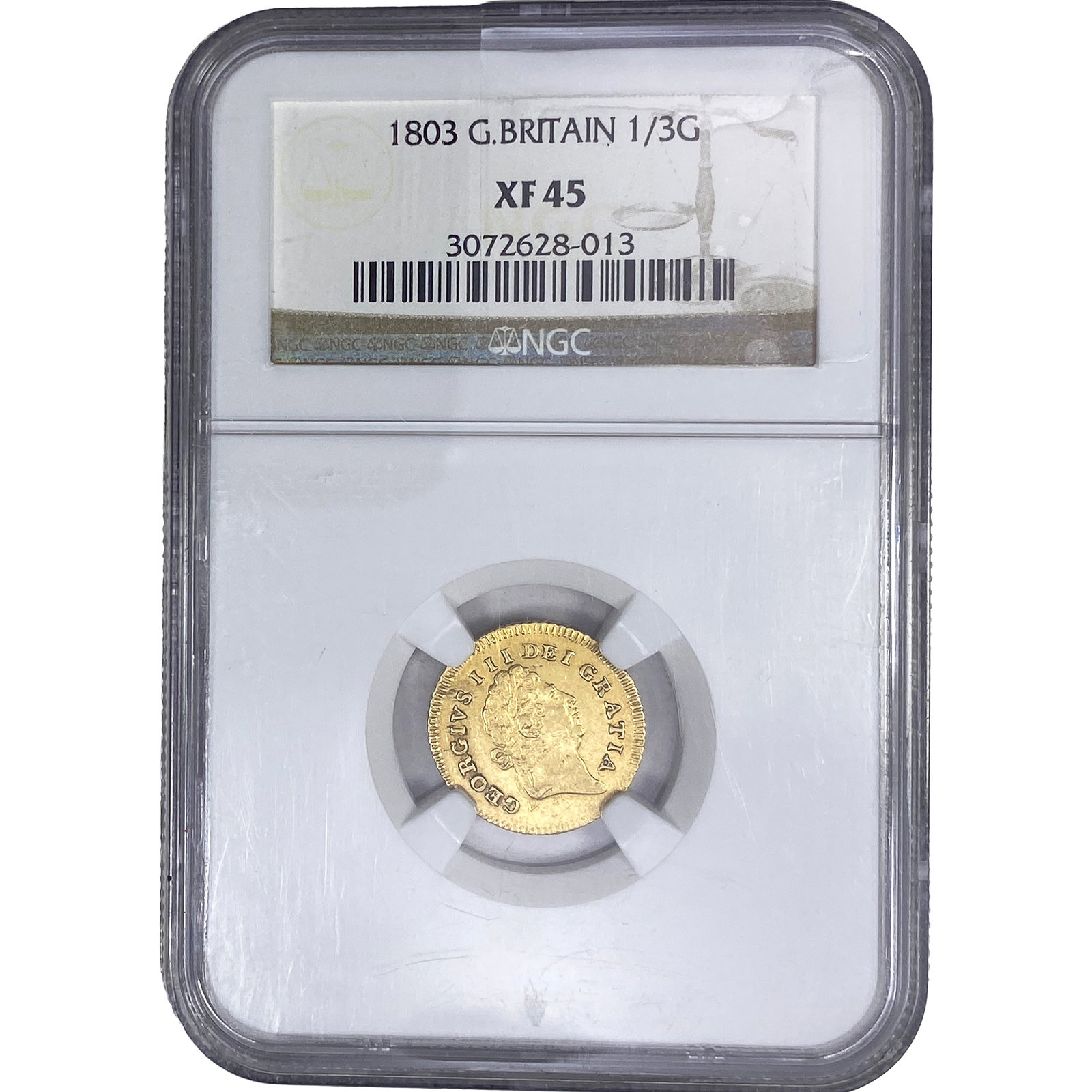 1803 Great Britain Gold 1/3 Guinea NGC XF45 (1 of 2)