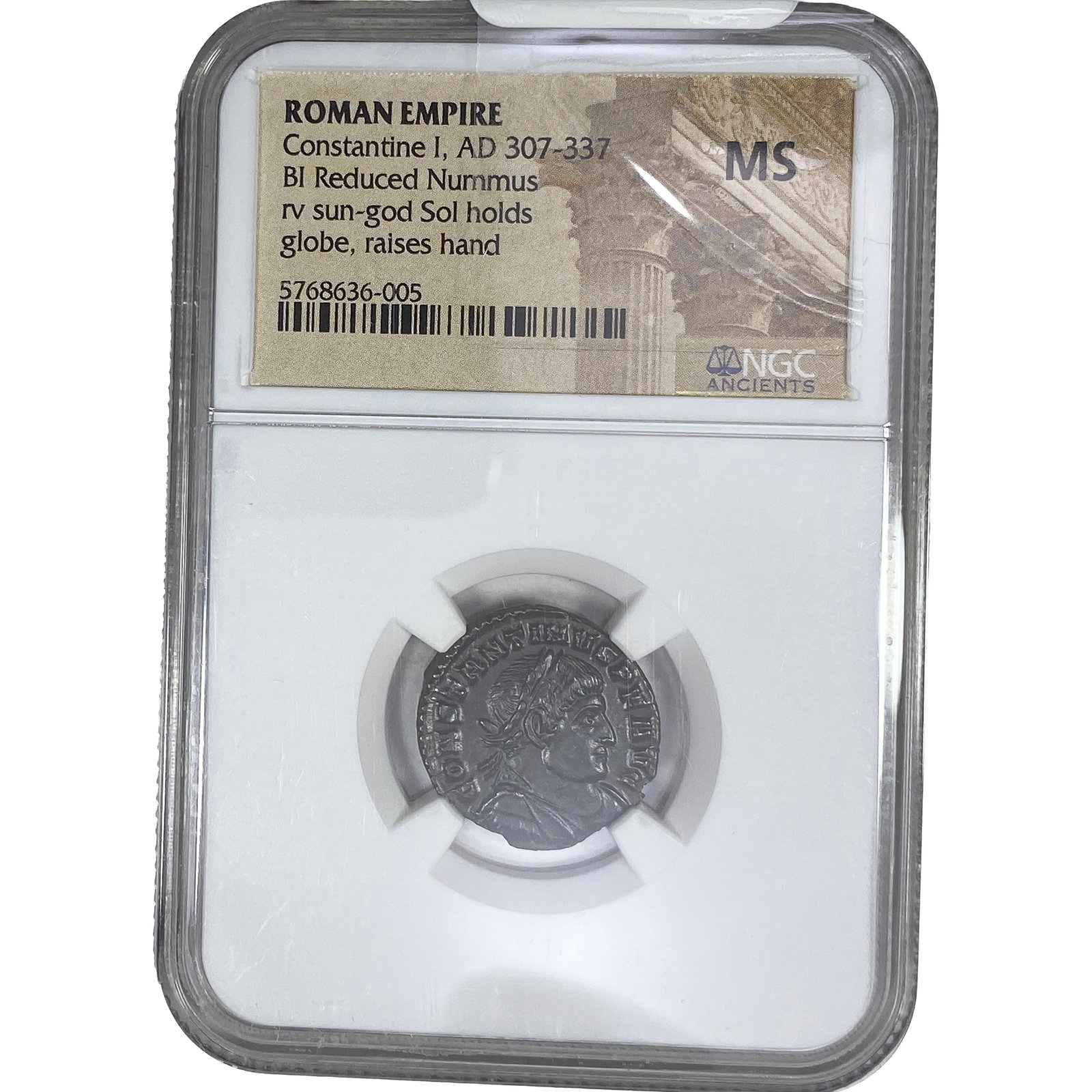 Roman Constantine I AD 307-337 BI Reduced Nummus NGC MS (1 of 2)