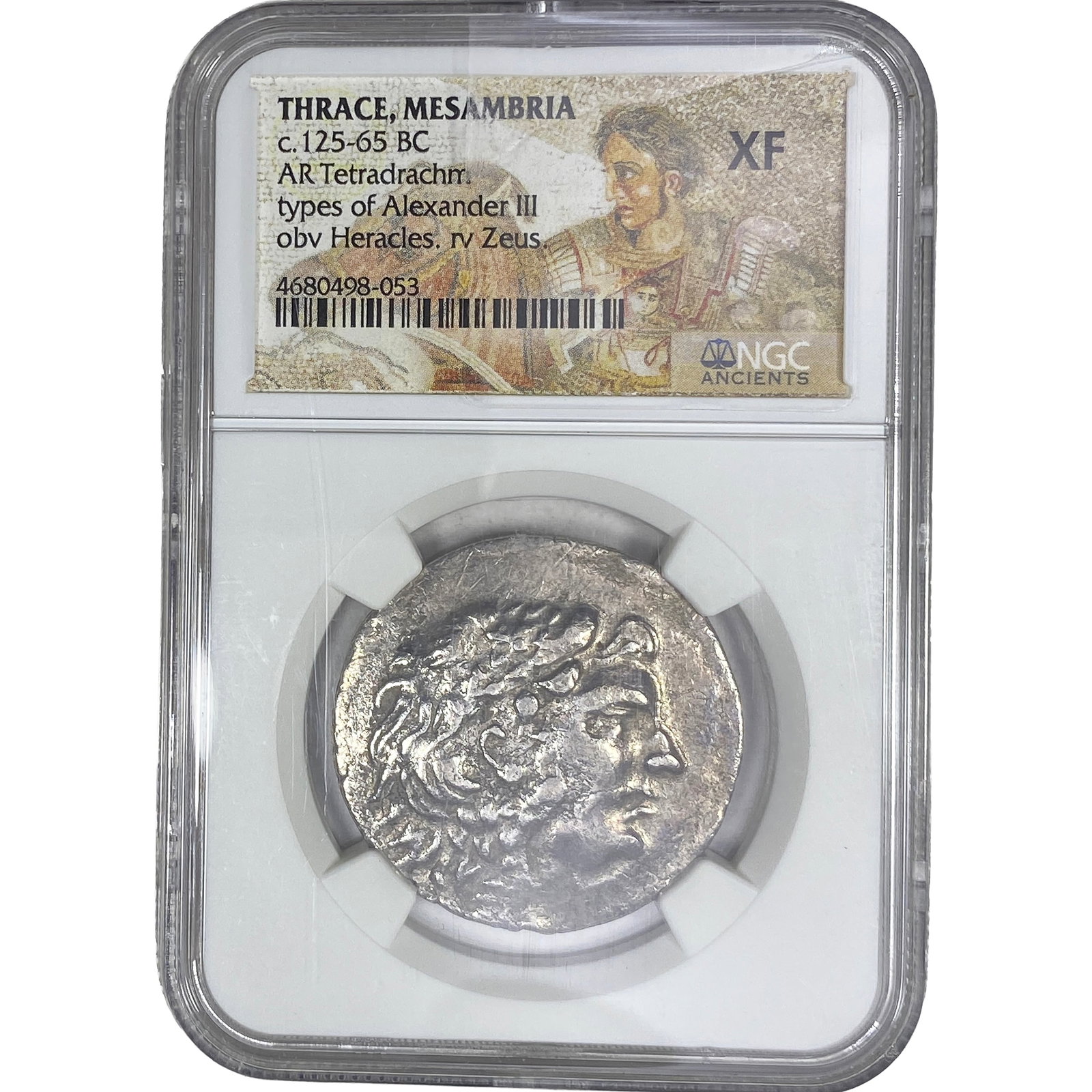 Thrace, Mesambria c. 125-65 BC Silver Tetradrachm NGC XF: Thrace, Mesambria c. 125-65 BC Silver Tetradrachm NGC XF