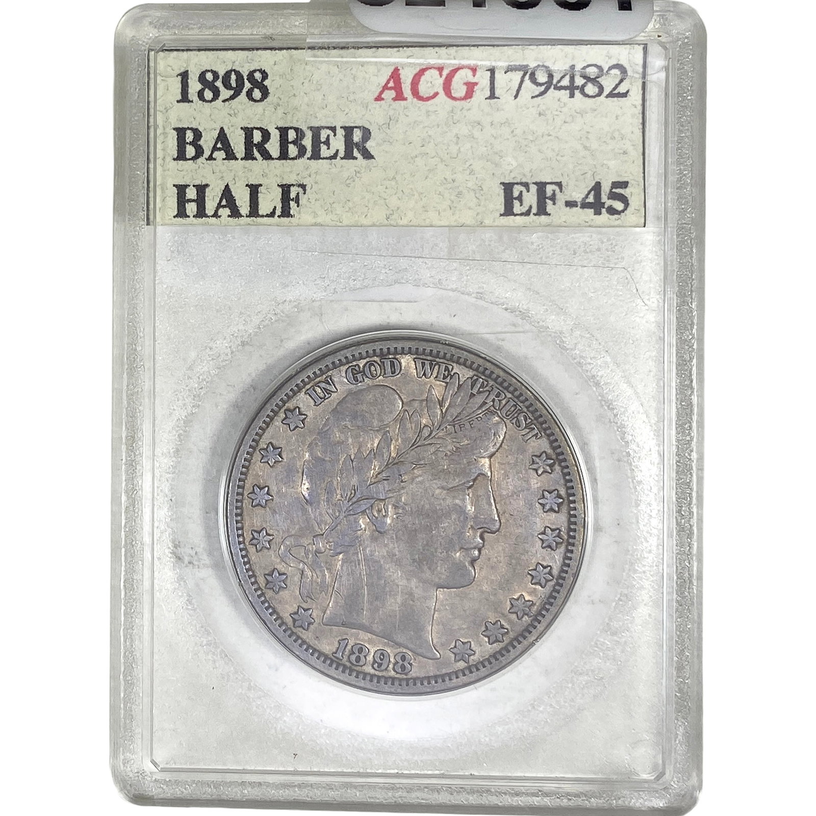1898 Barber Half Dollar ACG EF-45 (1 of 2)