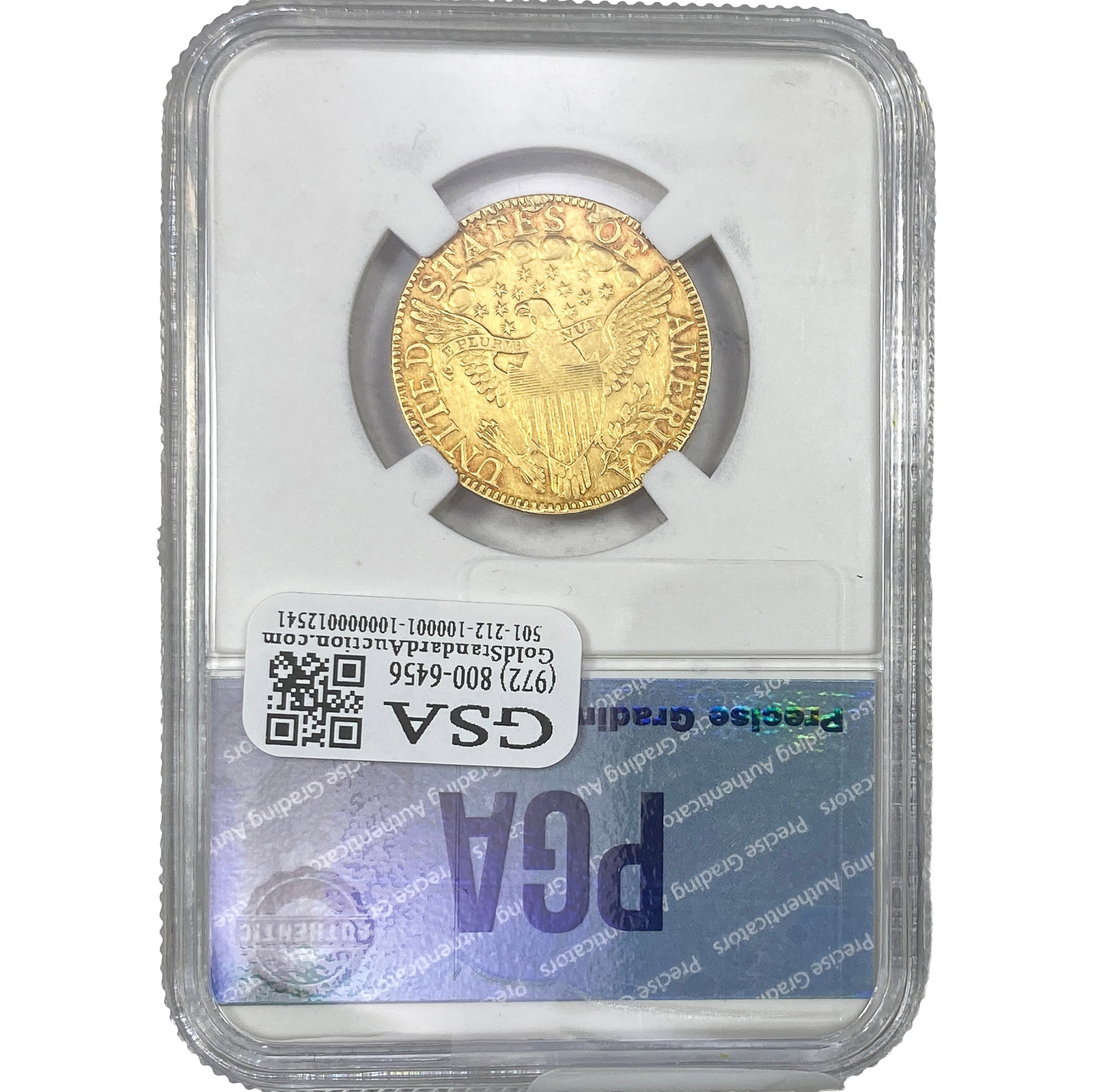 1798 $5 Gold Half Eagle PGA AU55 - 2