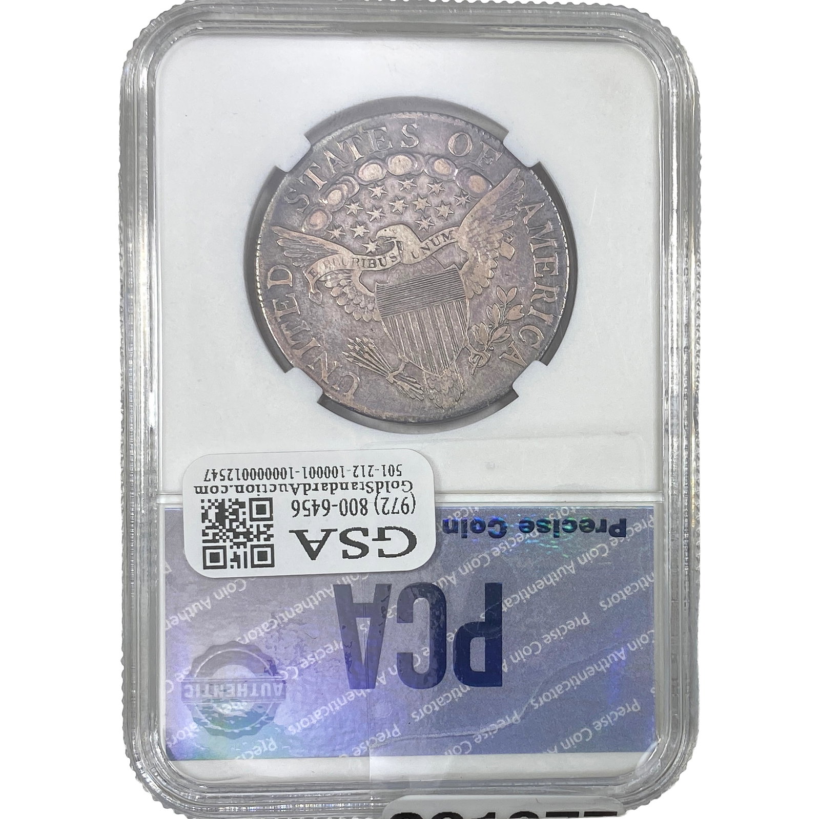 1807 Draped Bust Half Dollar PCA VF35 - 2