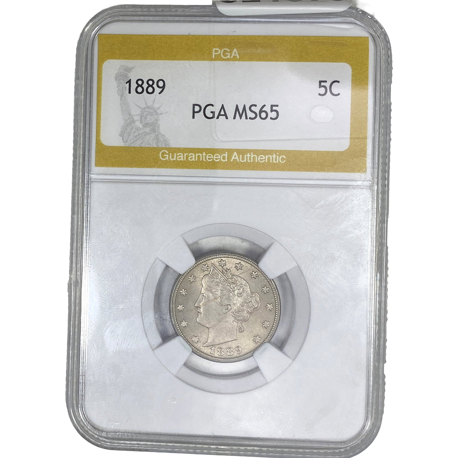 1889 Liberty Victory Nickel PGA MS65: 1889 Liberty Victory Nickel PGA MS65