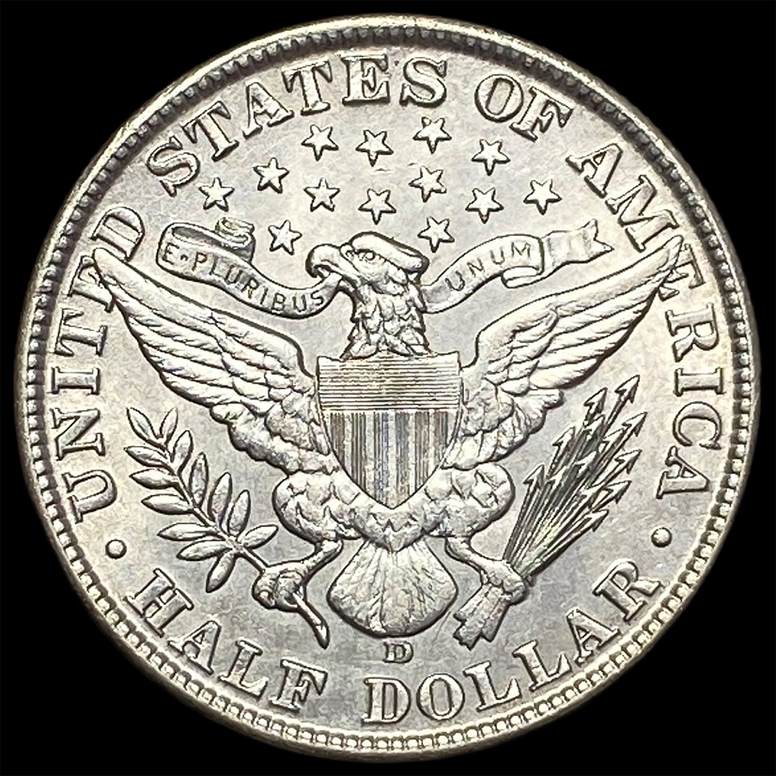 1913-D Barber Half Dollar - 2