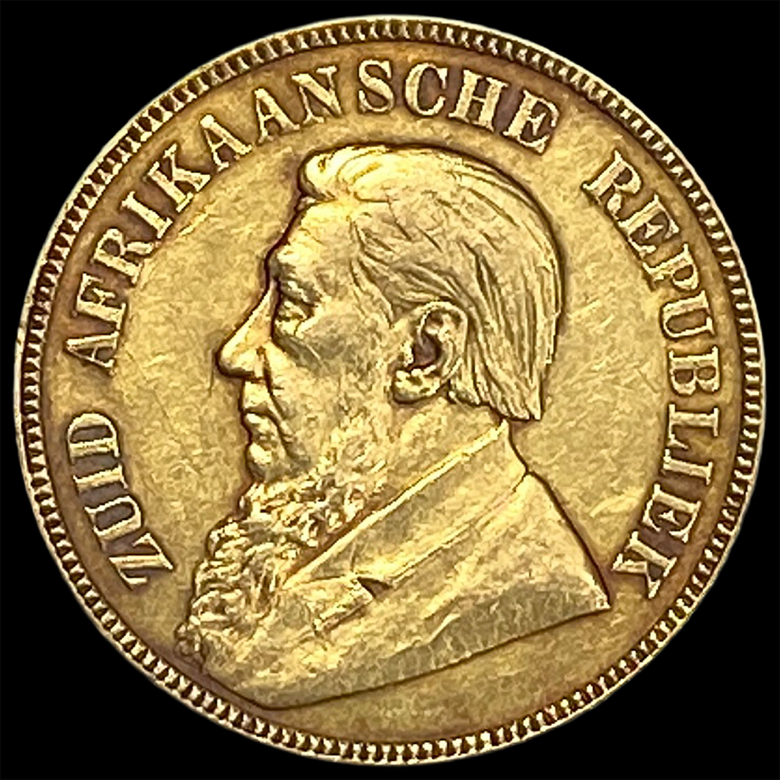 1898 South Africa Gold 1 Pond: 1898 South Africa Gold 1 Pond
