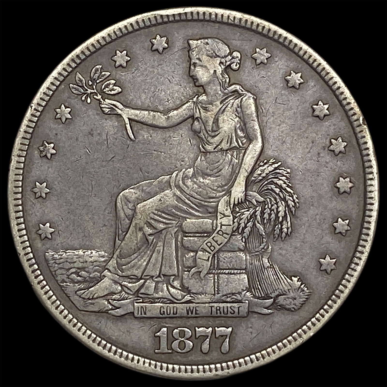 1877 Silver Trade Dollar: 1877 Silver Trade Dollar