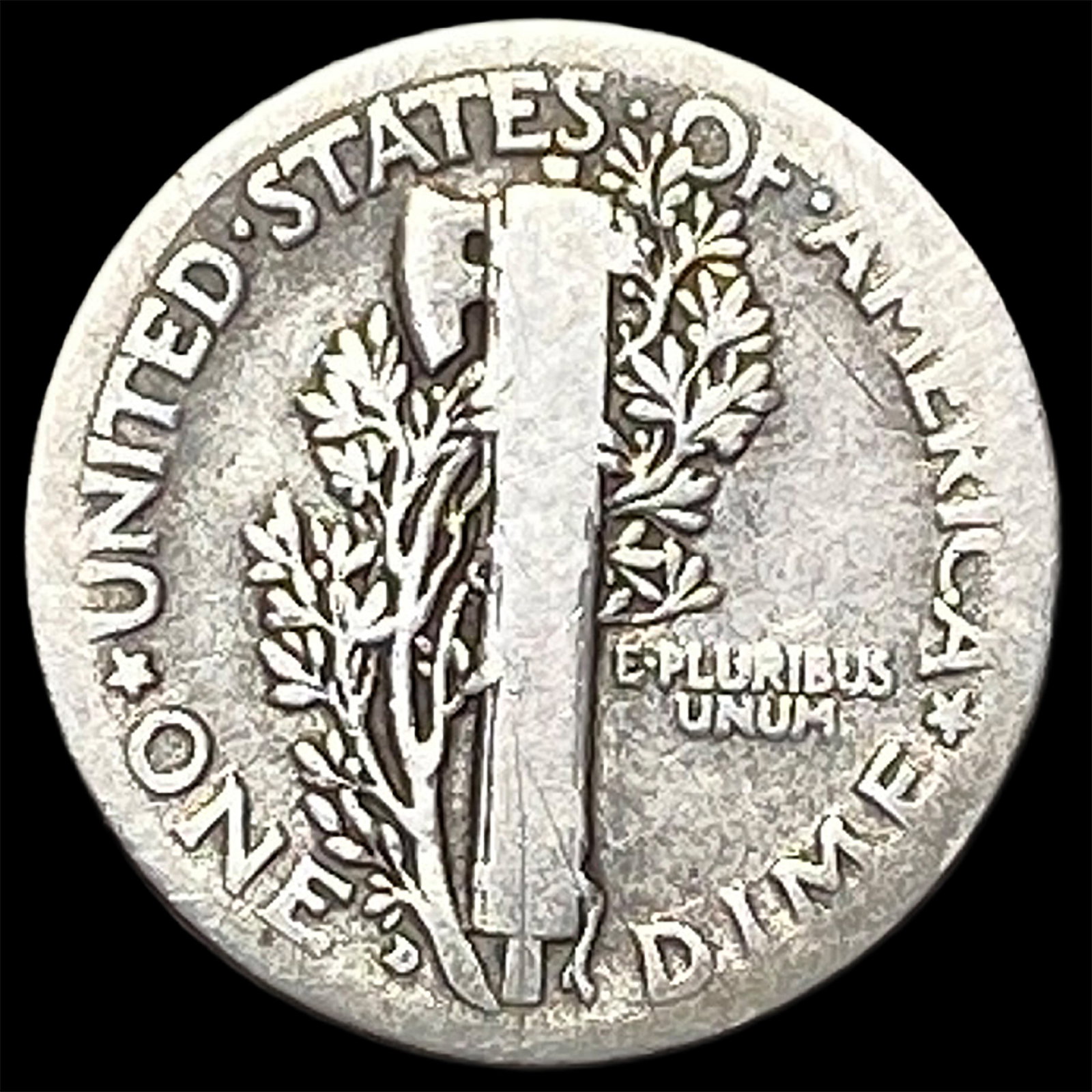 1916-D Mercury Silver Dime - 2