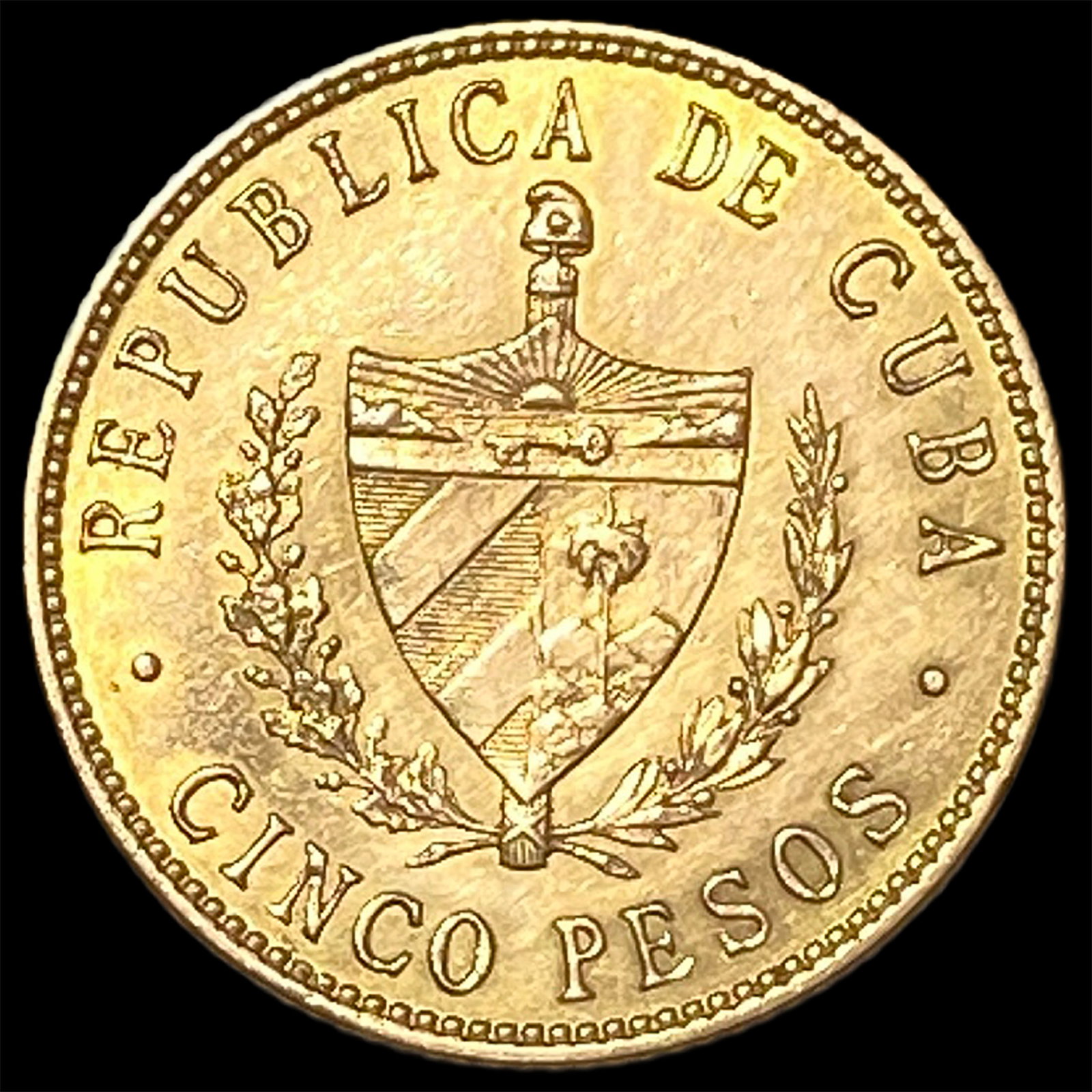 1916 Cuba Gold 5 Pesos - 2