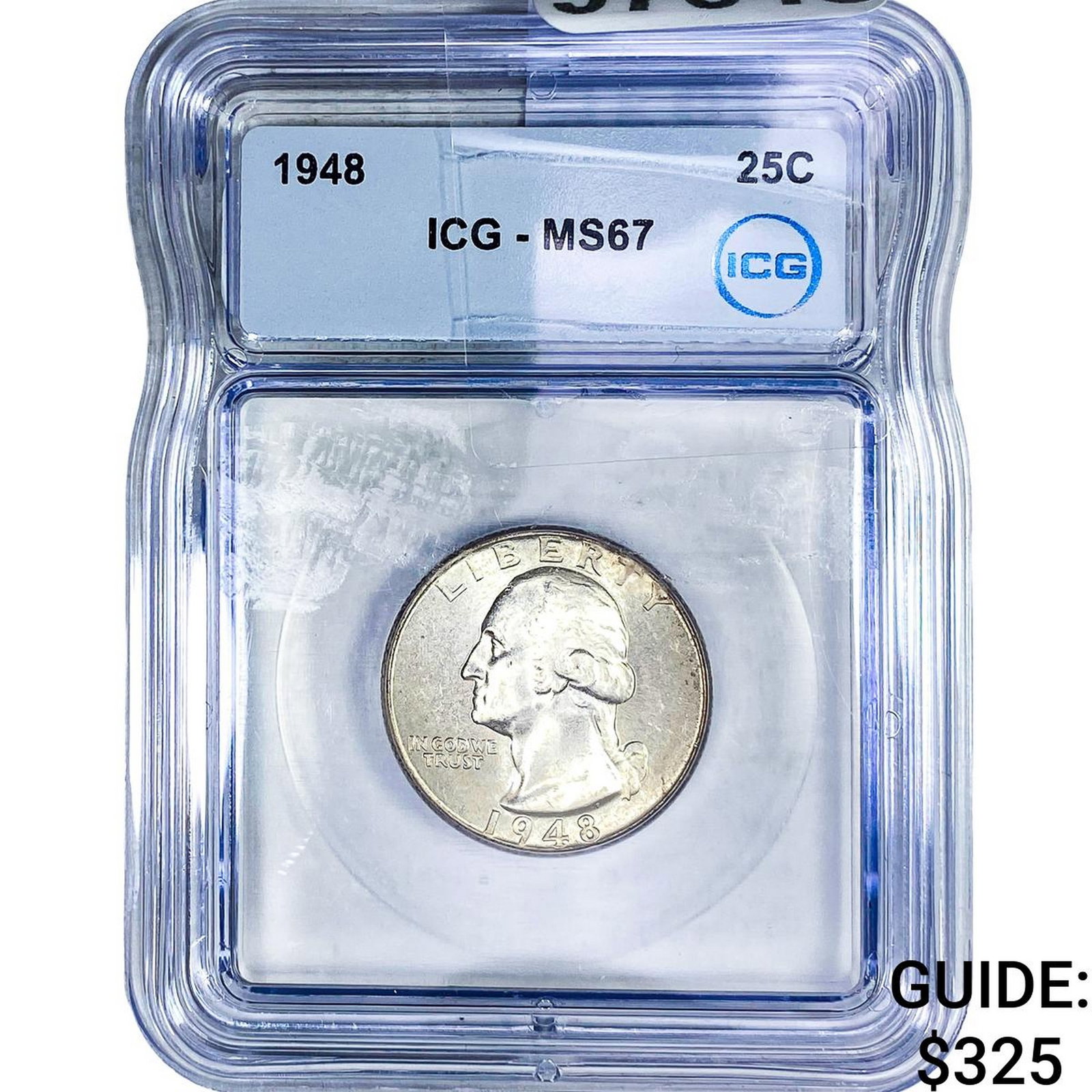 1948 Washington Silver Quarter ICG MS67: 1948 Washington Silver Quarter ICG MS67