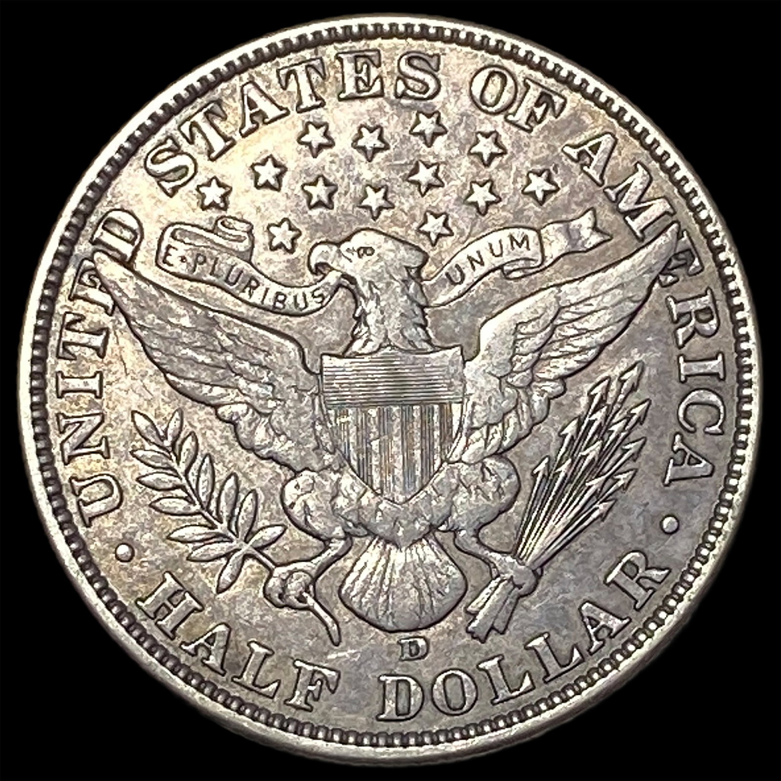 1915-D Barber Half Dollar - 2