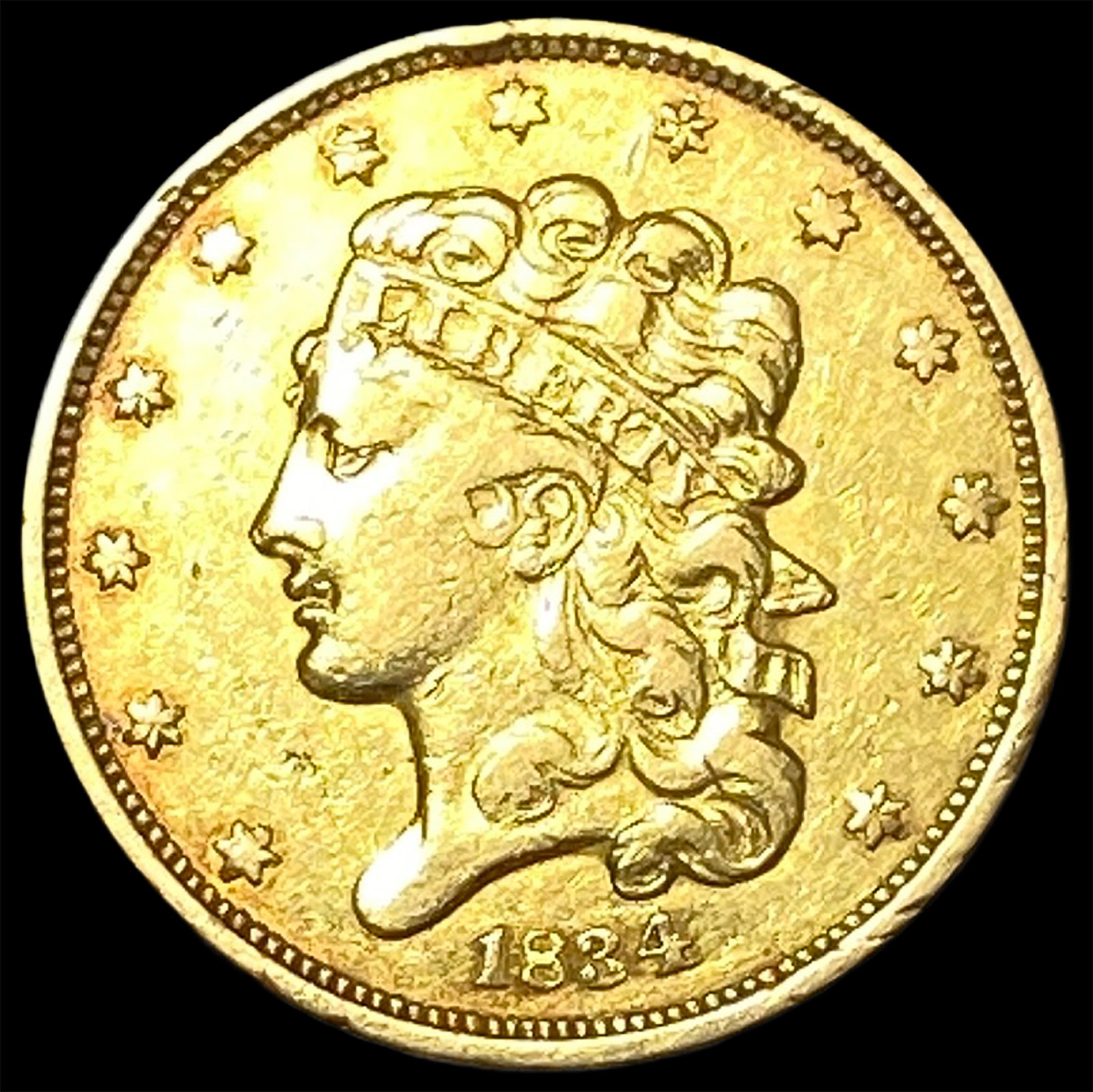1834 $5 Gold Half Eagle: 1834 $5 Gold Half Eagle