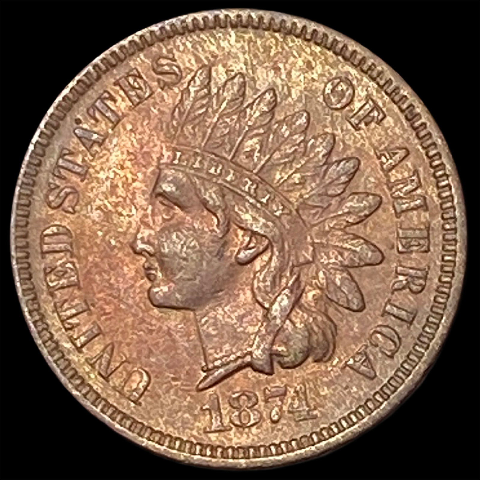 1874 Indian Head Cent: 1874 Indian Head Cent