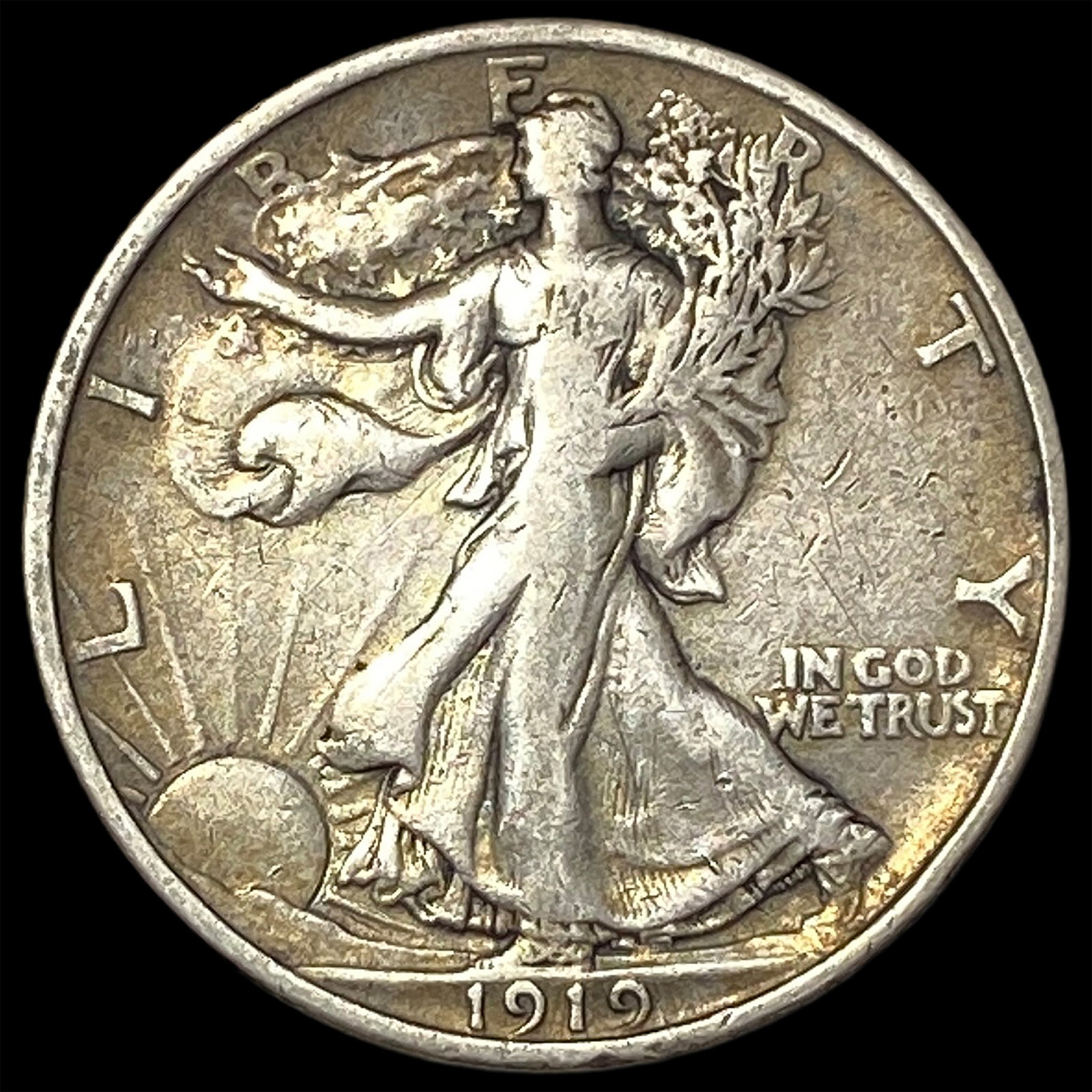 1919 Walking Liberty Half Dollar (1 of 2)