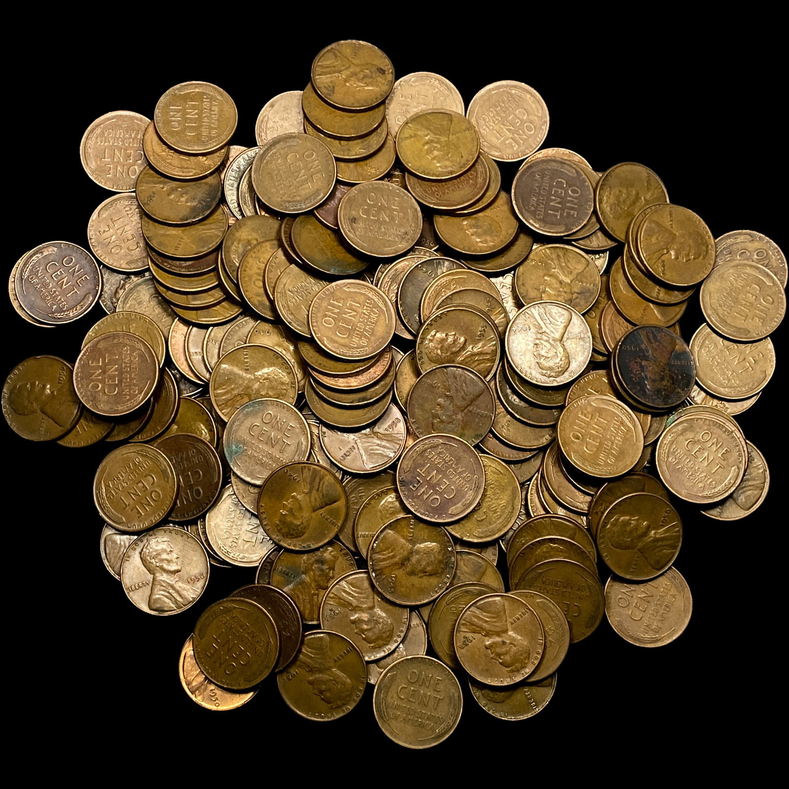 [218] Mixed Date Wheat Cents: [218] Mixed Date Wheat Cents