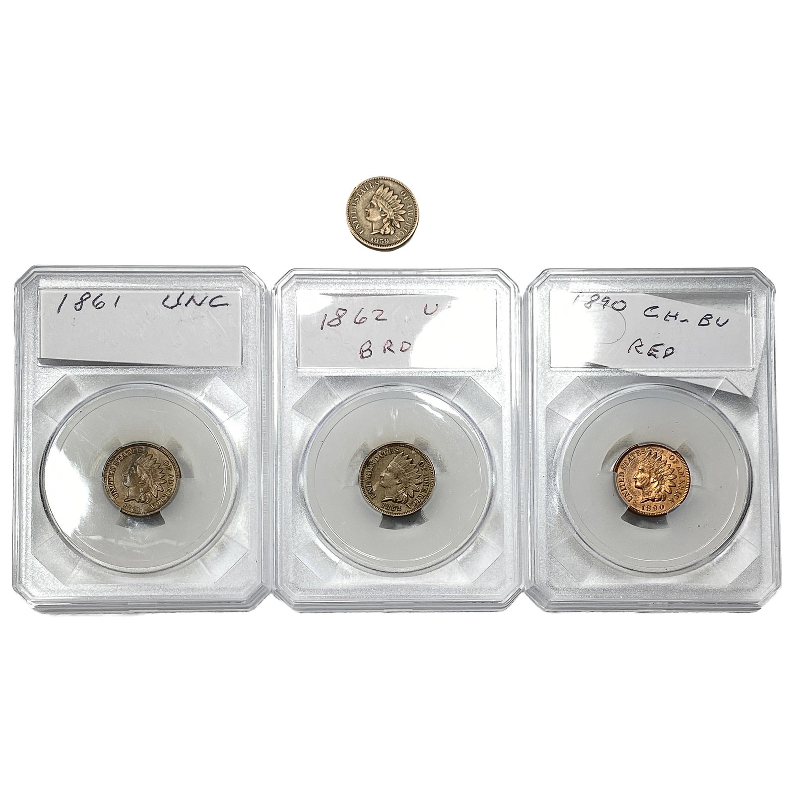 [4] 1859-1890 Indian Head Cent: [4] 1859-1890 Indian Head Cent
