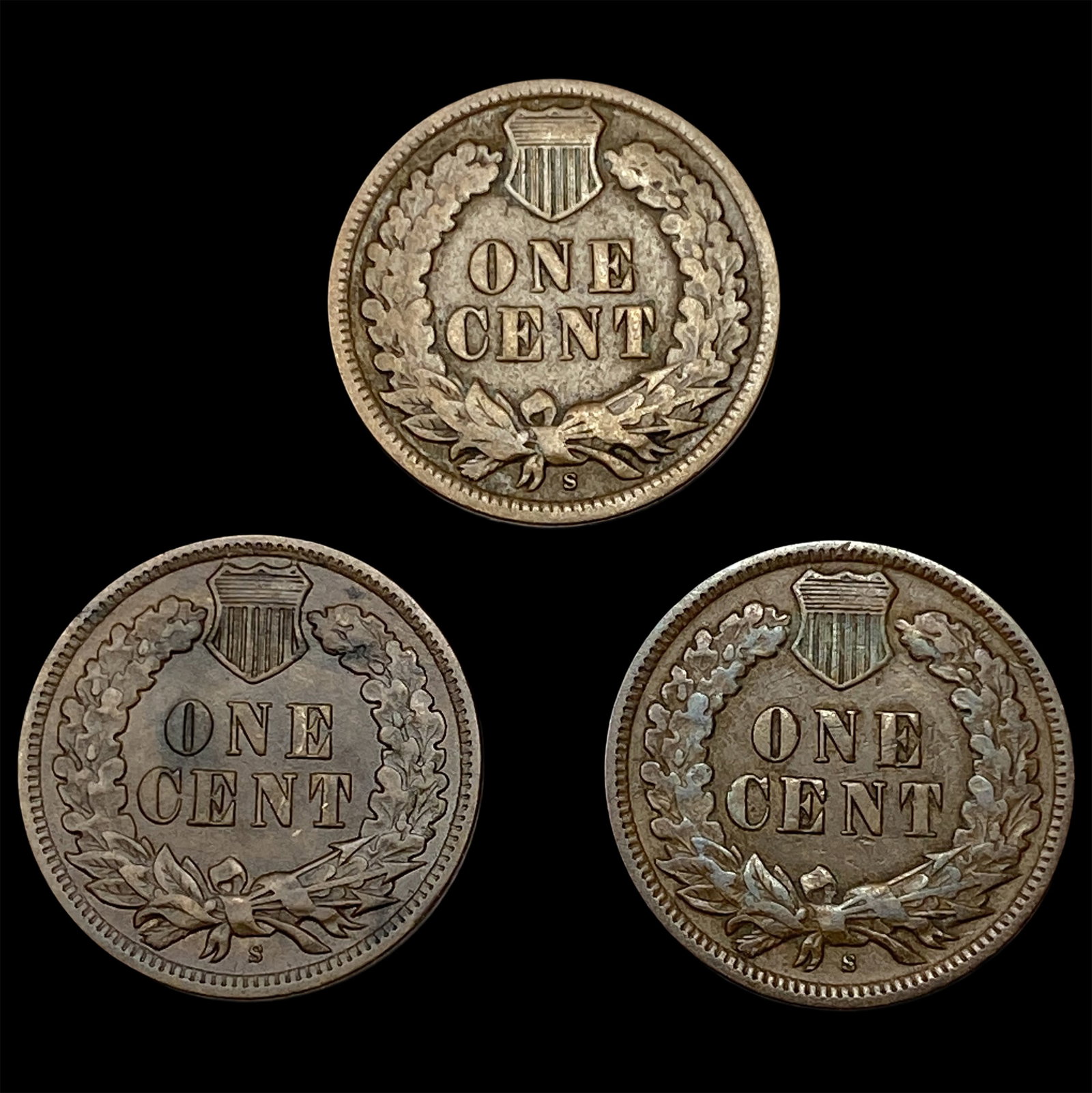 [3] 1908-S Indian Head Cent - 2