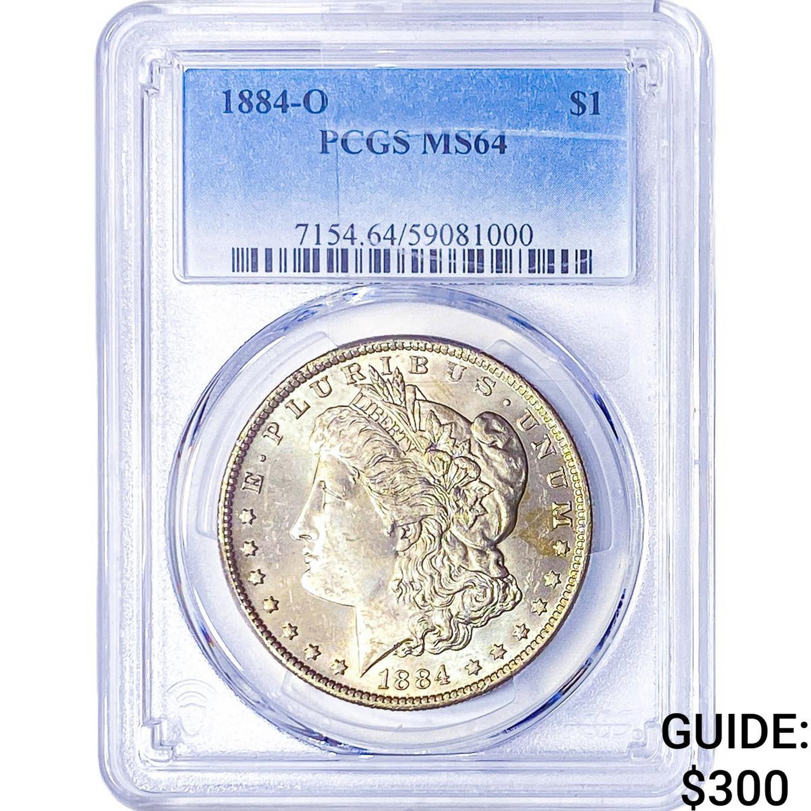 1884-O Morgan Silver Dollar PCGS MS64: 1884-O Morgan Silver Dollar PCGS MS64