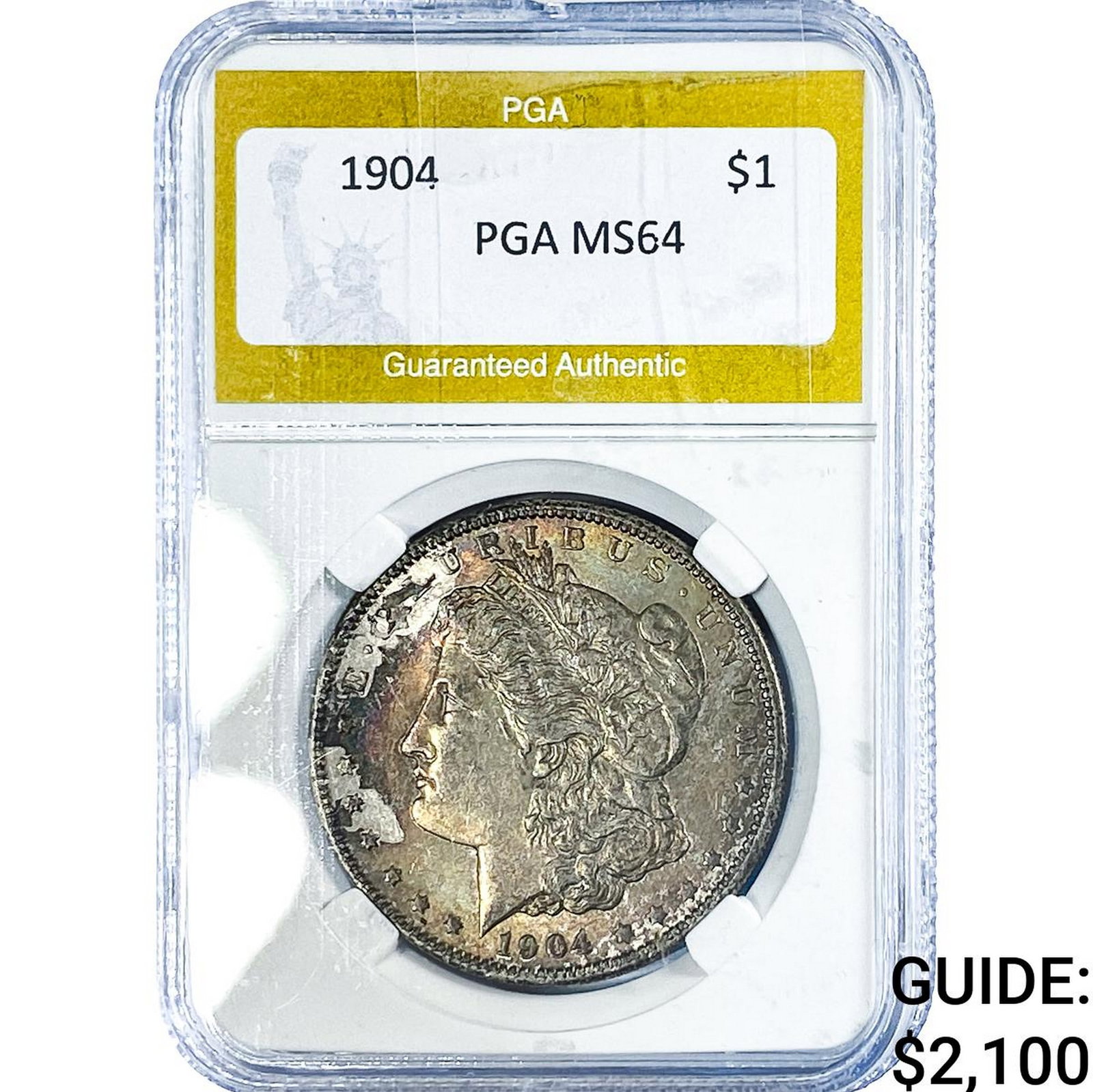 1904 Morgan Silver Dollar PGA MS64: 1904 Morgan Silver Dollar PGA MS64