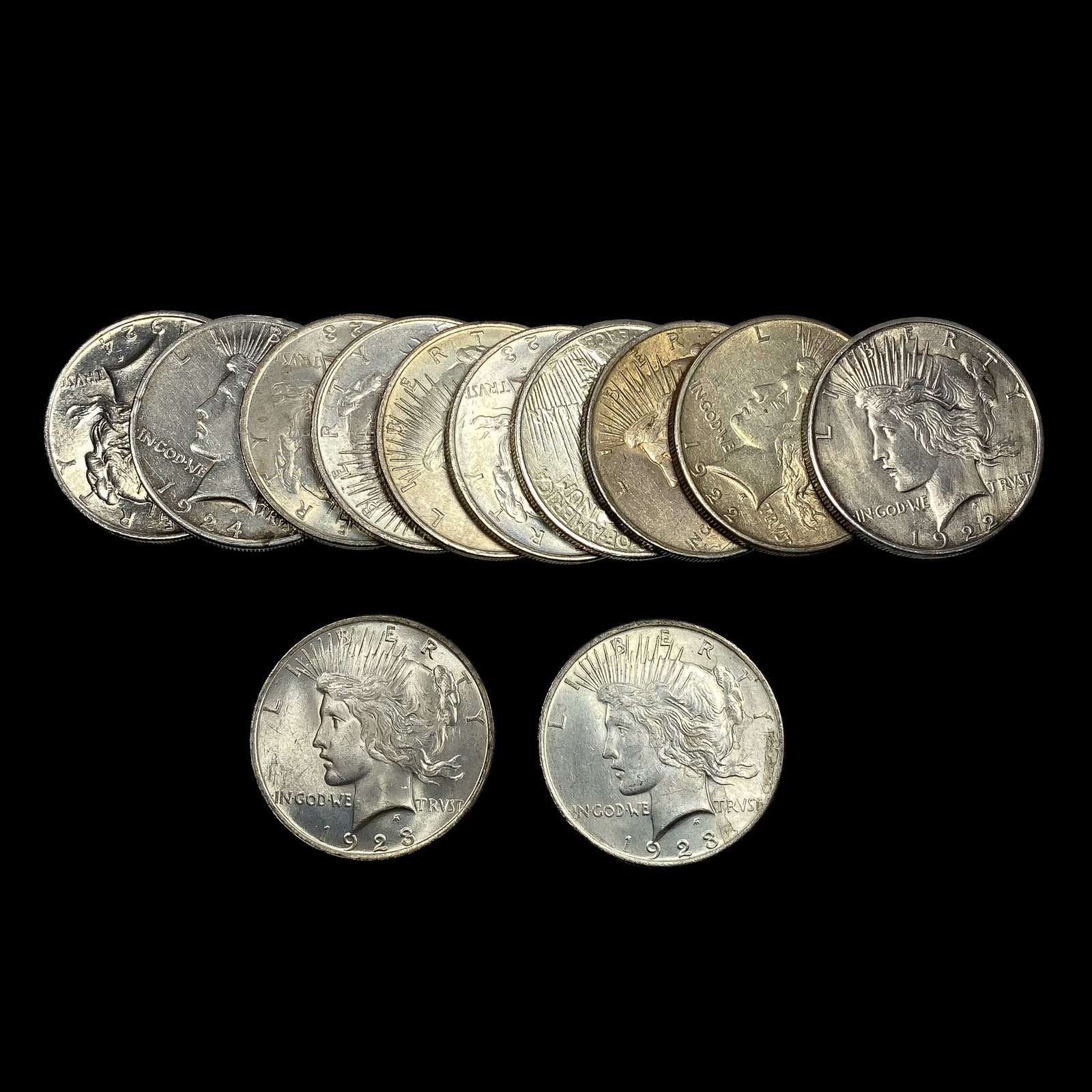 [12] 1922-1925 Silver Peace Dollar: [12] 1922-1925 Silver Peace Dollar