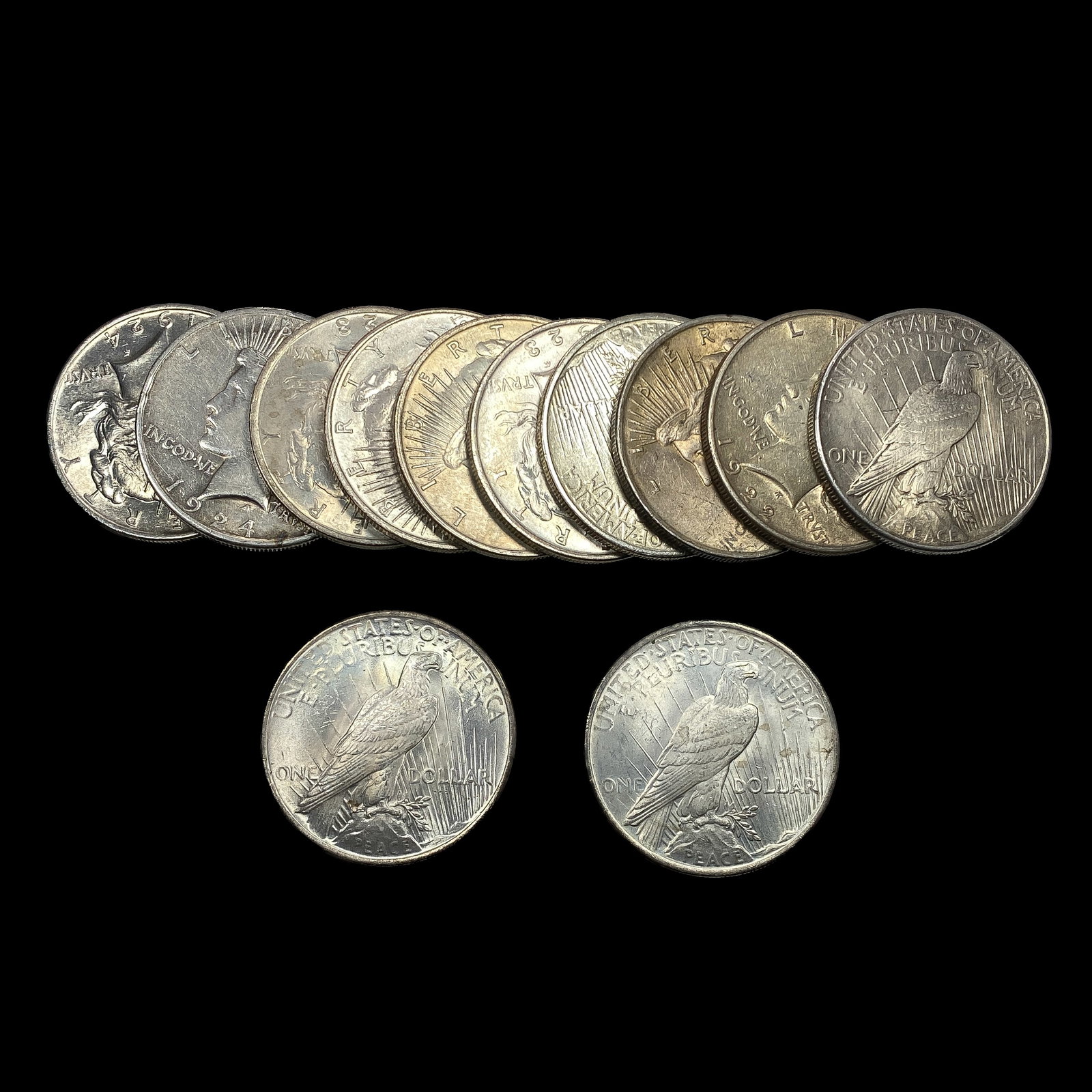 [12] 1922-1925 Silver Peace Dollar - 2