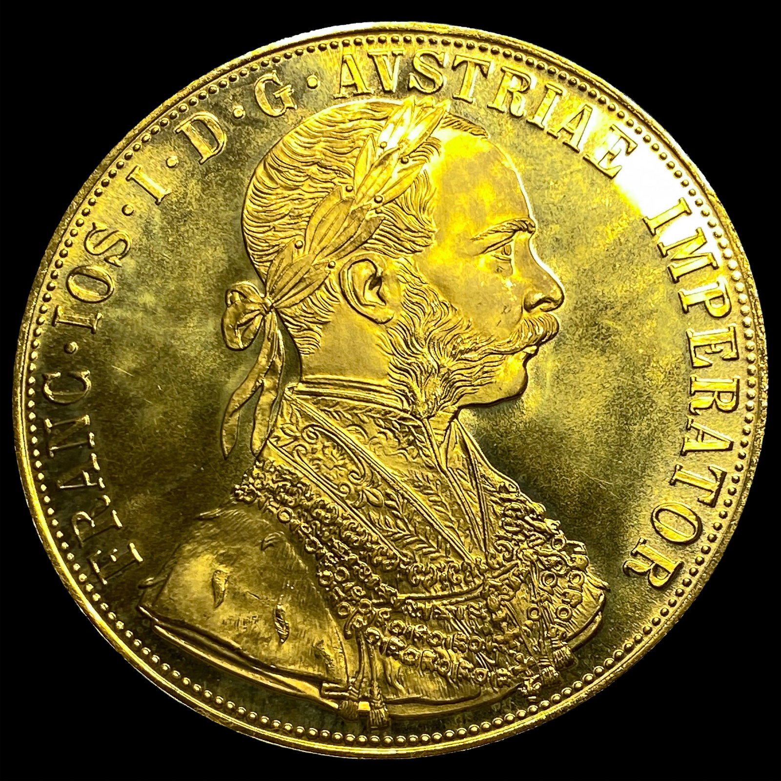 1915 Austria Gold 4 Ducat: 1915 Austria Gold 4 Ducat