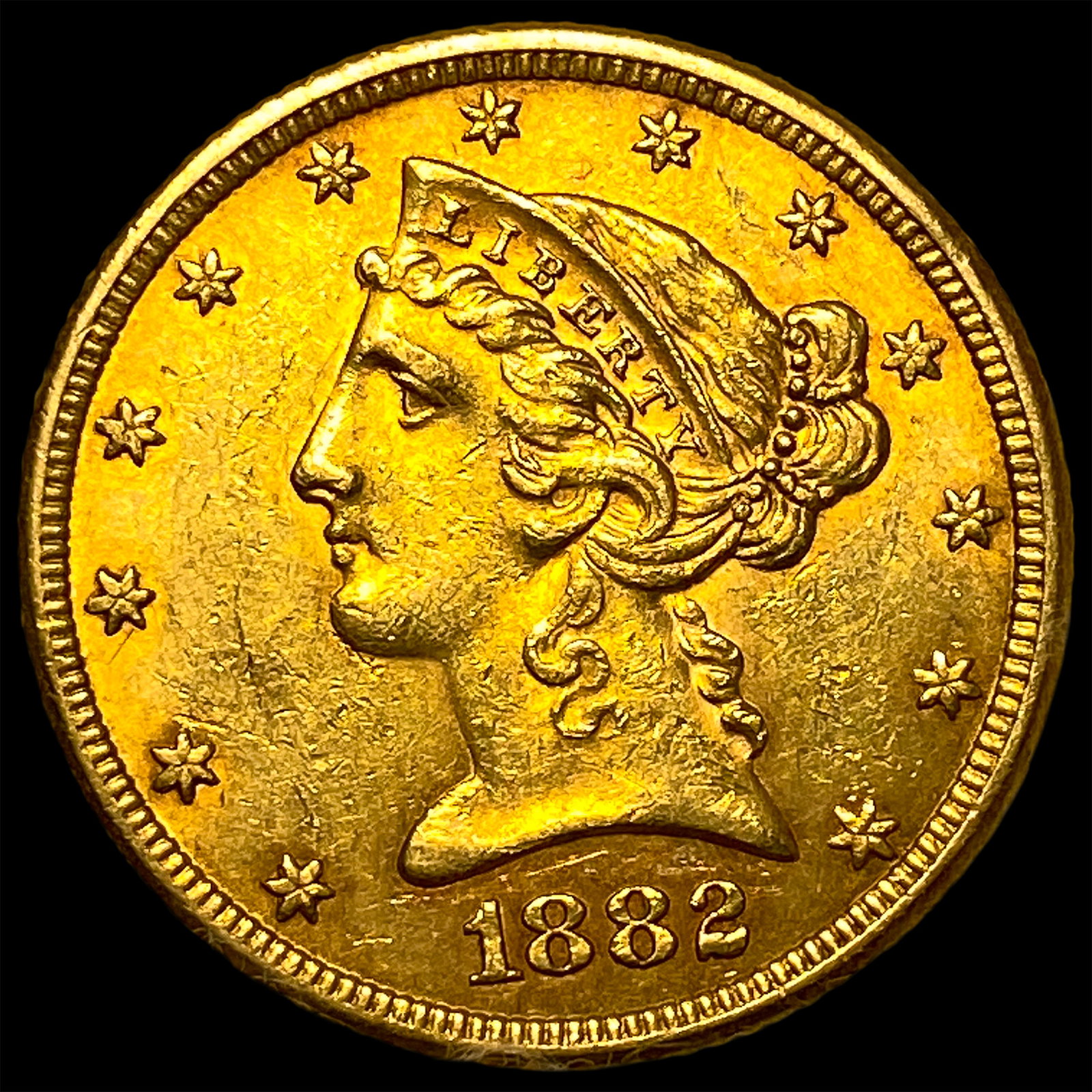 1882 $5 Gold Half Eagle: 1882 $5 Gold Half Eagle
