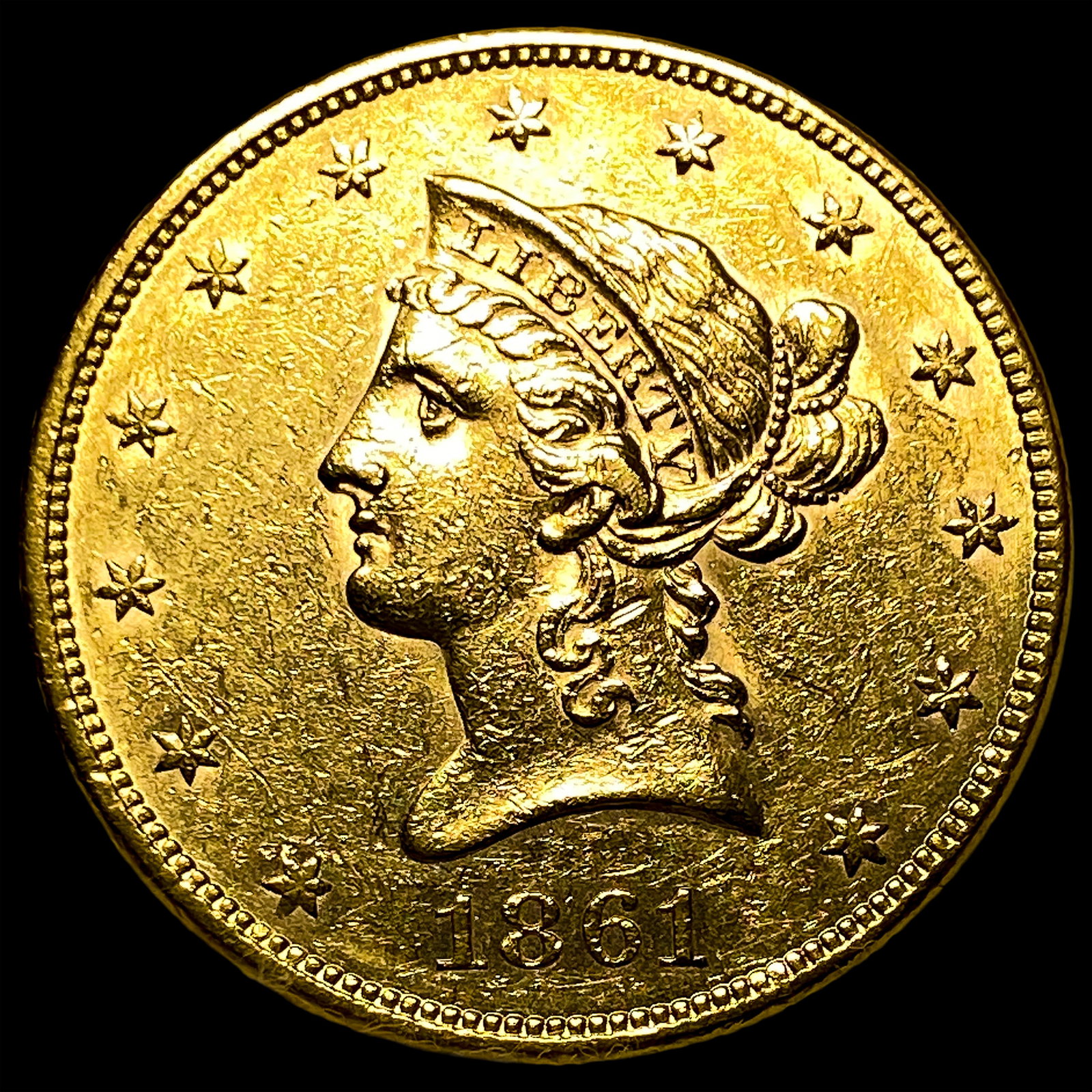 1861 $10 Gold Eagle: 1861 $10 Gold Eagle