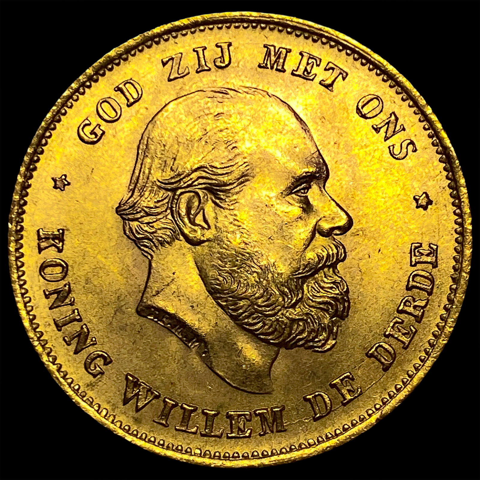 1875 Netherlands Gold 10 Gulden (1 of 2)