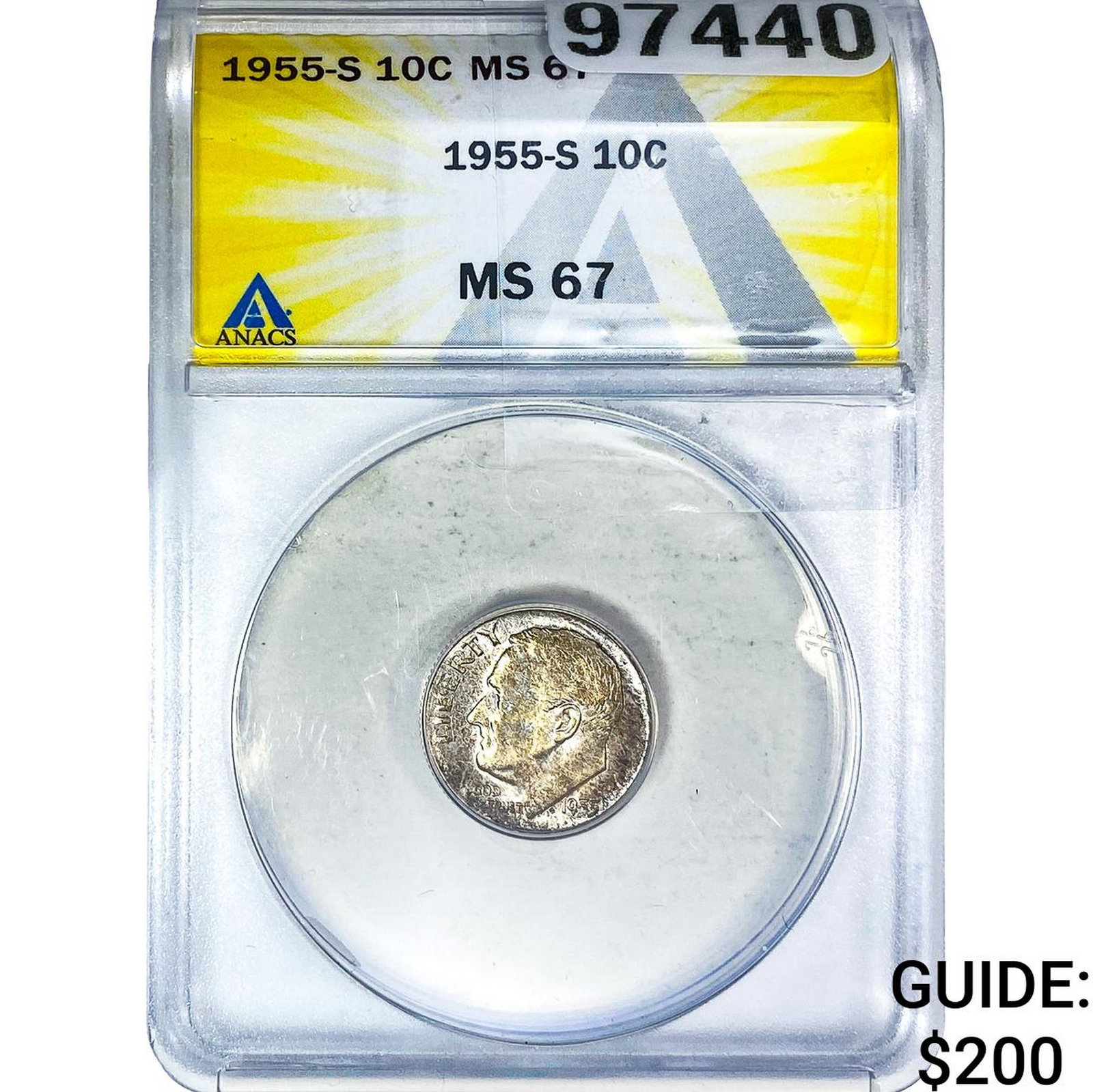 1955-S Roosevelt Dime ANACS MS67 (1 of 2)