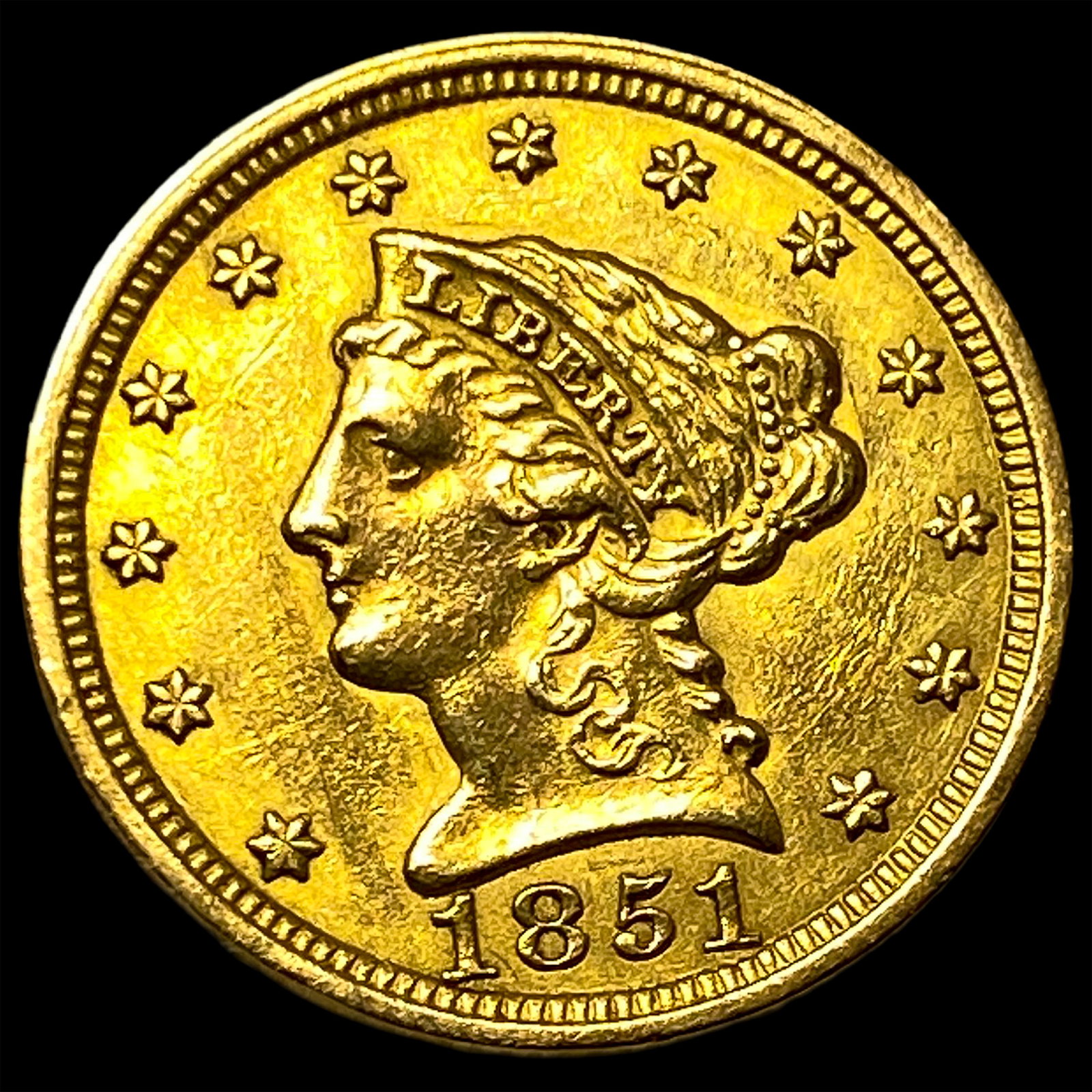 1851 $2.50 Gold Quarter Eagle: 1851 $2.50 Gold Quarter Eagle