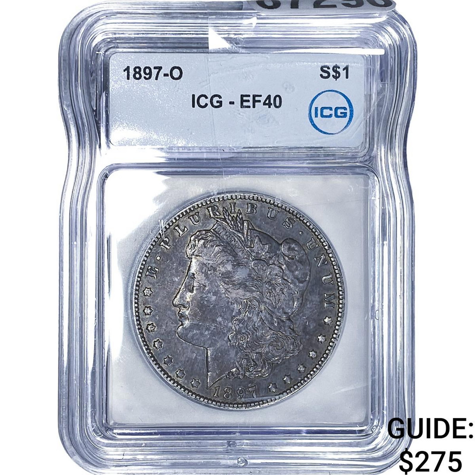 1897-O Morgan Silver Dollar ICG EF40: 1897-O Morgan Silver Dollar ICG EF40