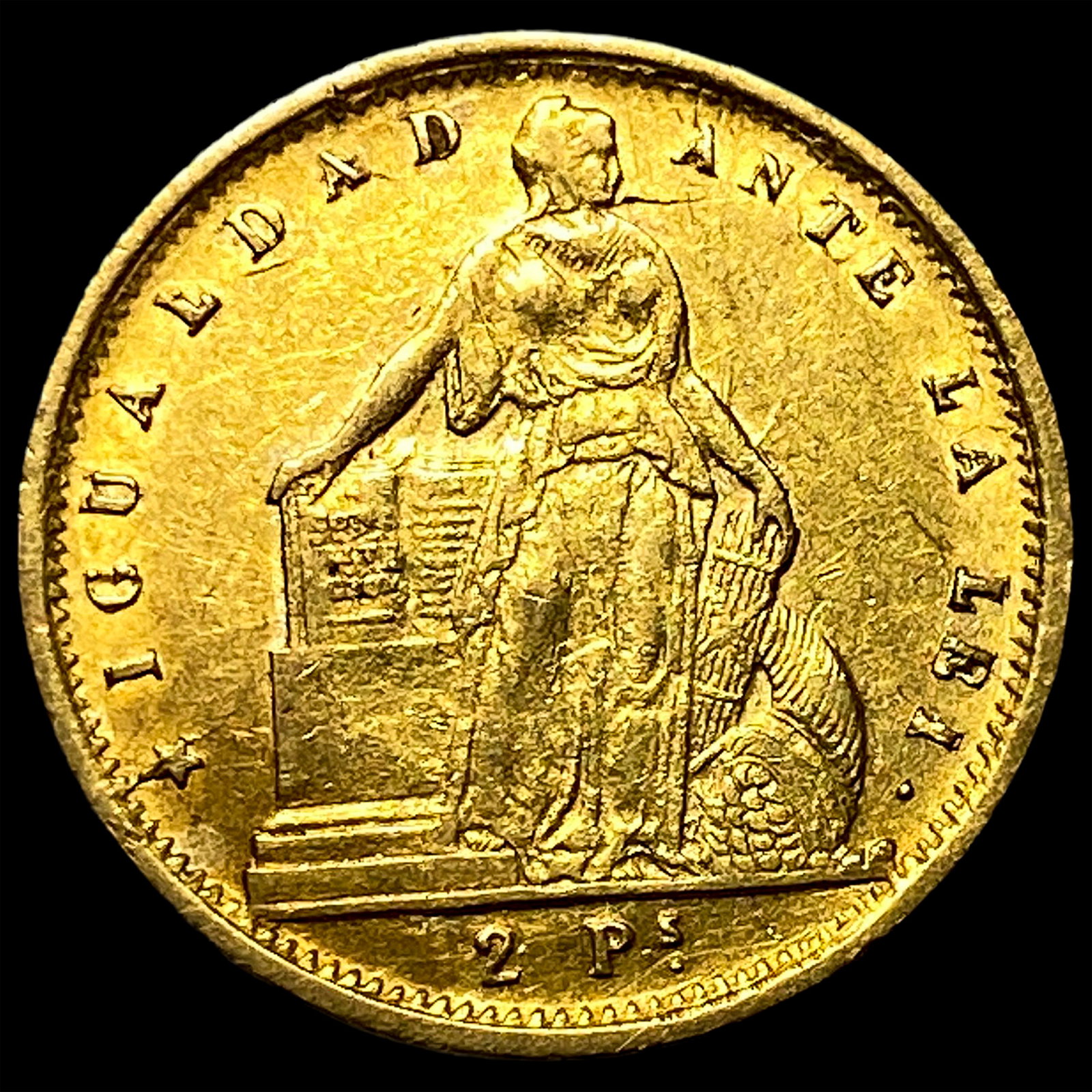 1859 Chile Gold 2 Pesos (1 of 2)