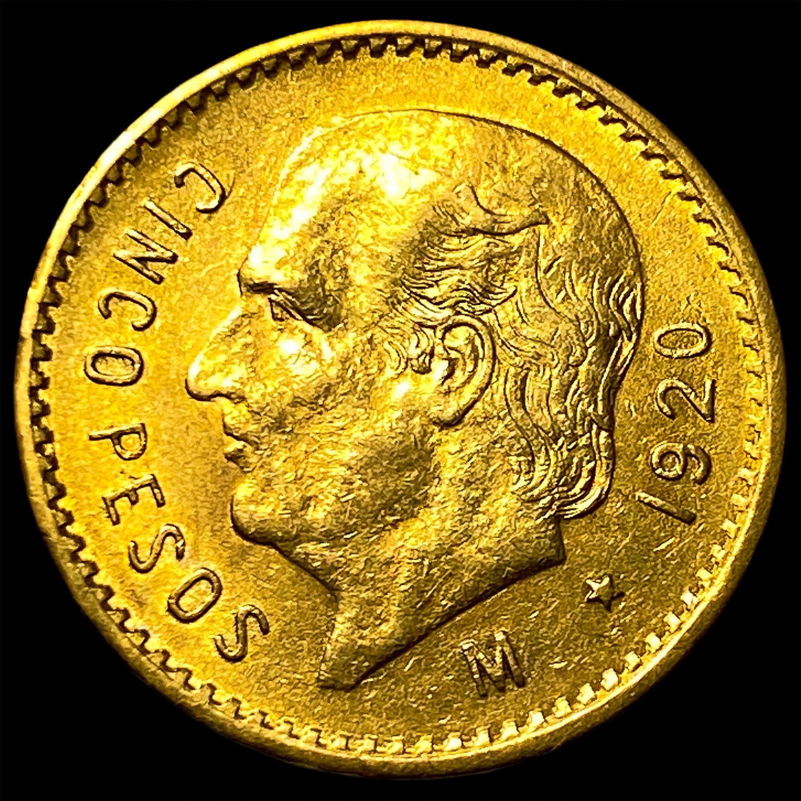 1920 Gold 5 Pesos: 1920 Gold 5 Pesos