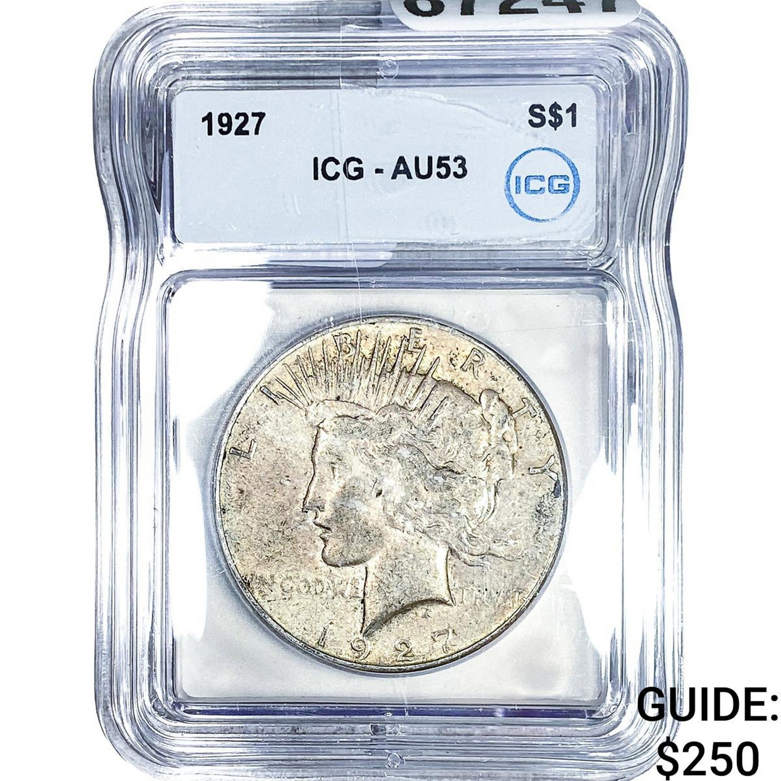 1927 Silver Peace Dollar ICG AU53 (1 of 2)