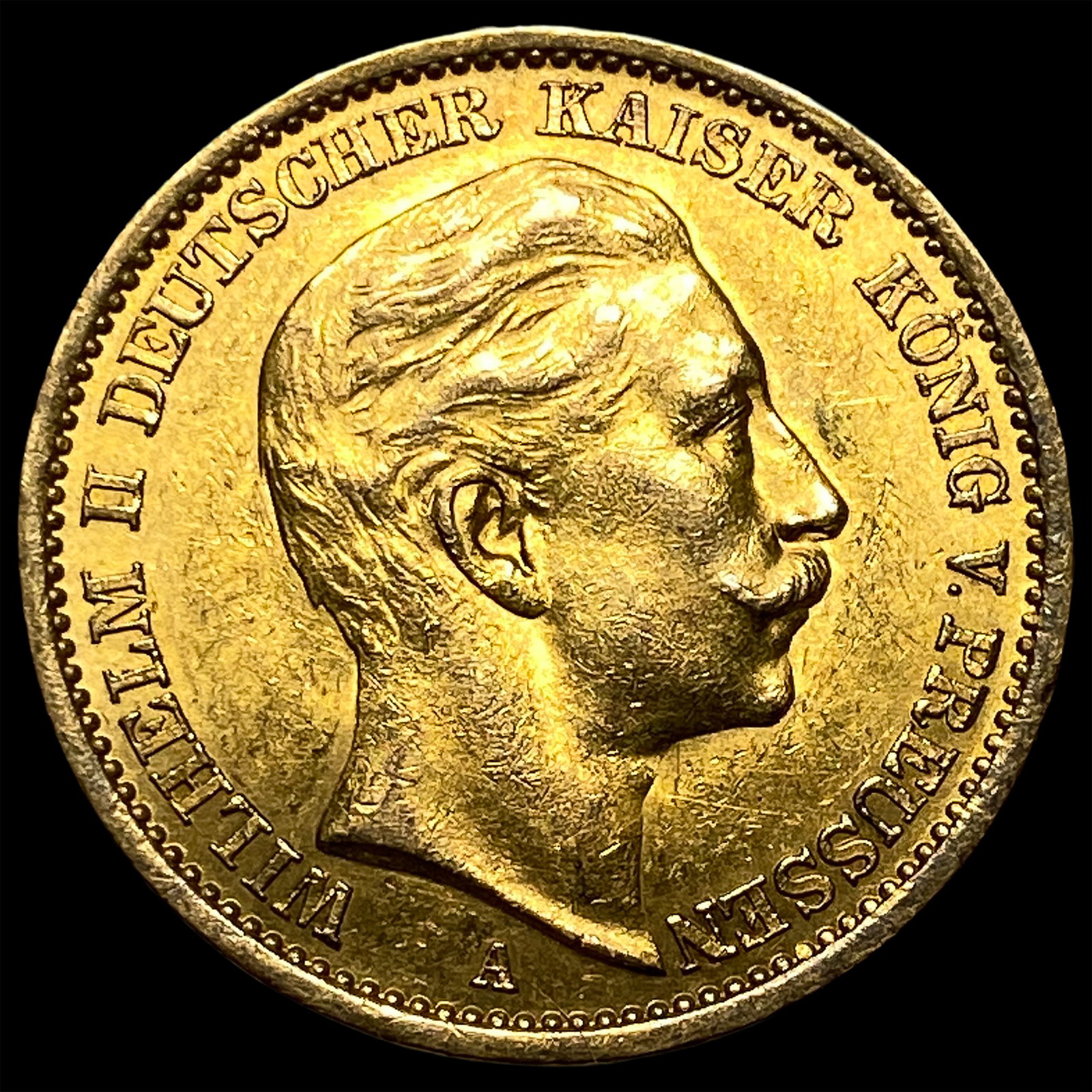 1909A Germany Gold 20 Mark: 1909A Germany Gold 20 Mark